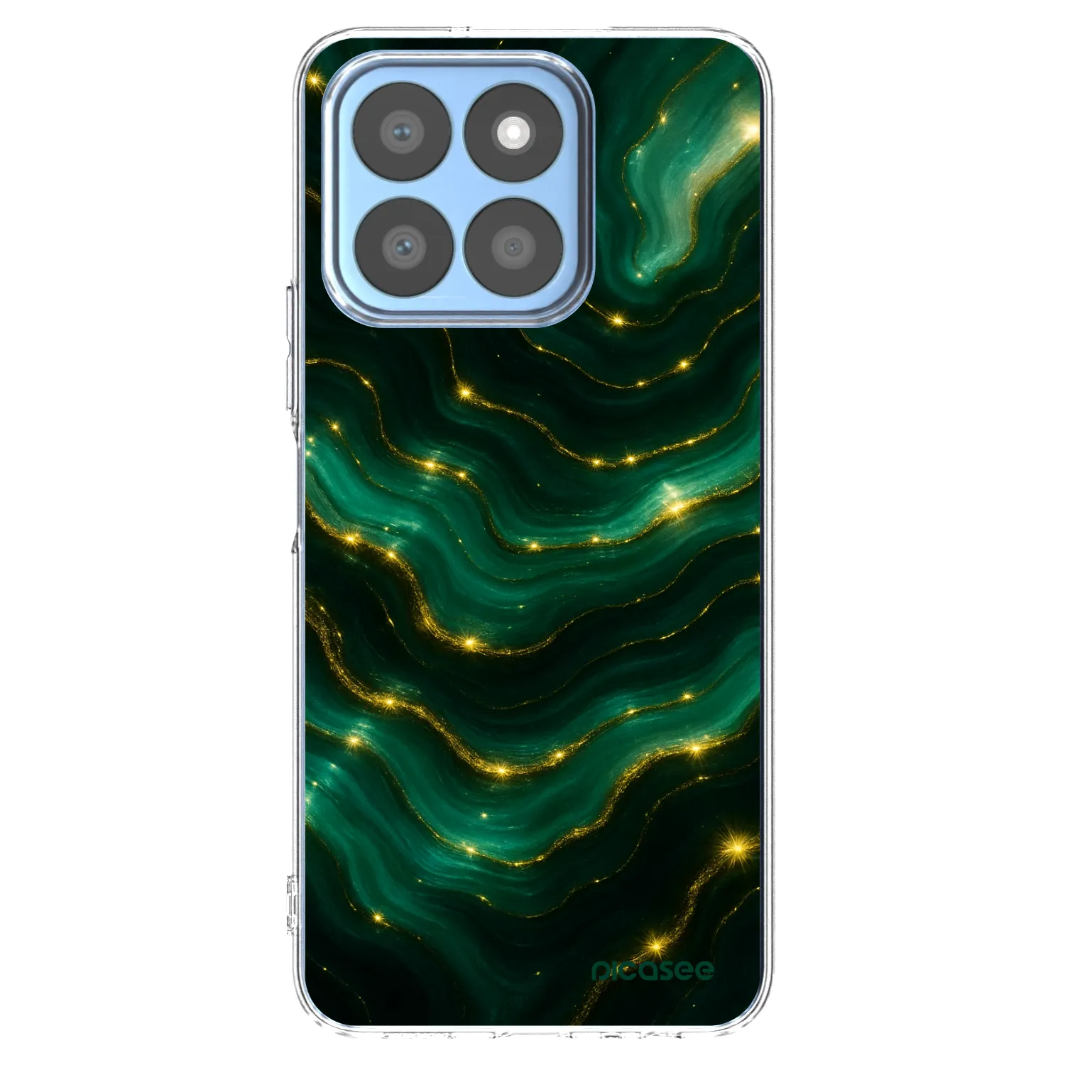Picasee átlátszó szilikon tok az alábbi mobiltelefonokra Honor X8b - Emerald