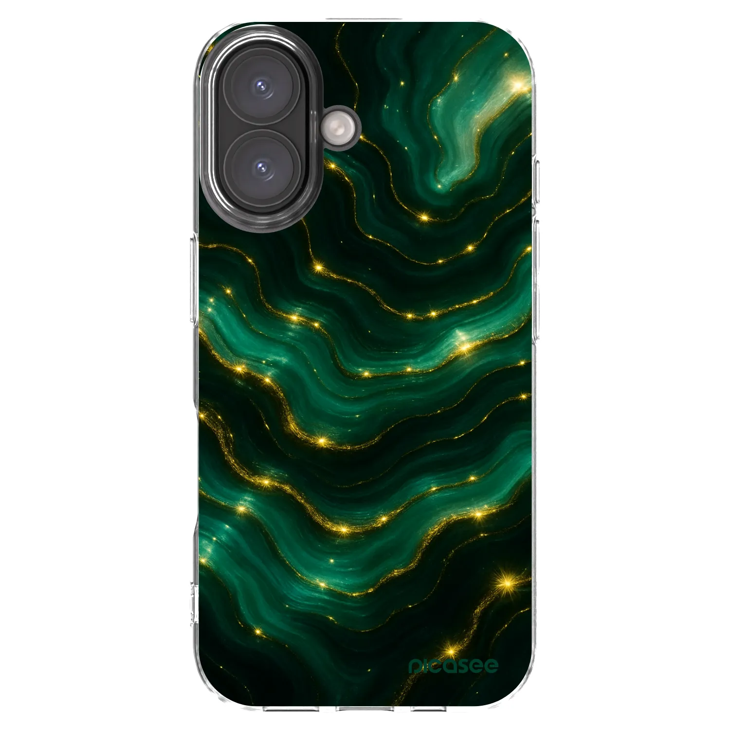 Picasee átlátszó szilikon tok az alábbi mobiltelefonokra Apple iPhone 16 - Emerald
