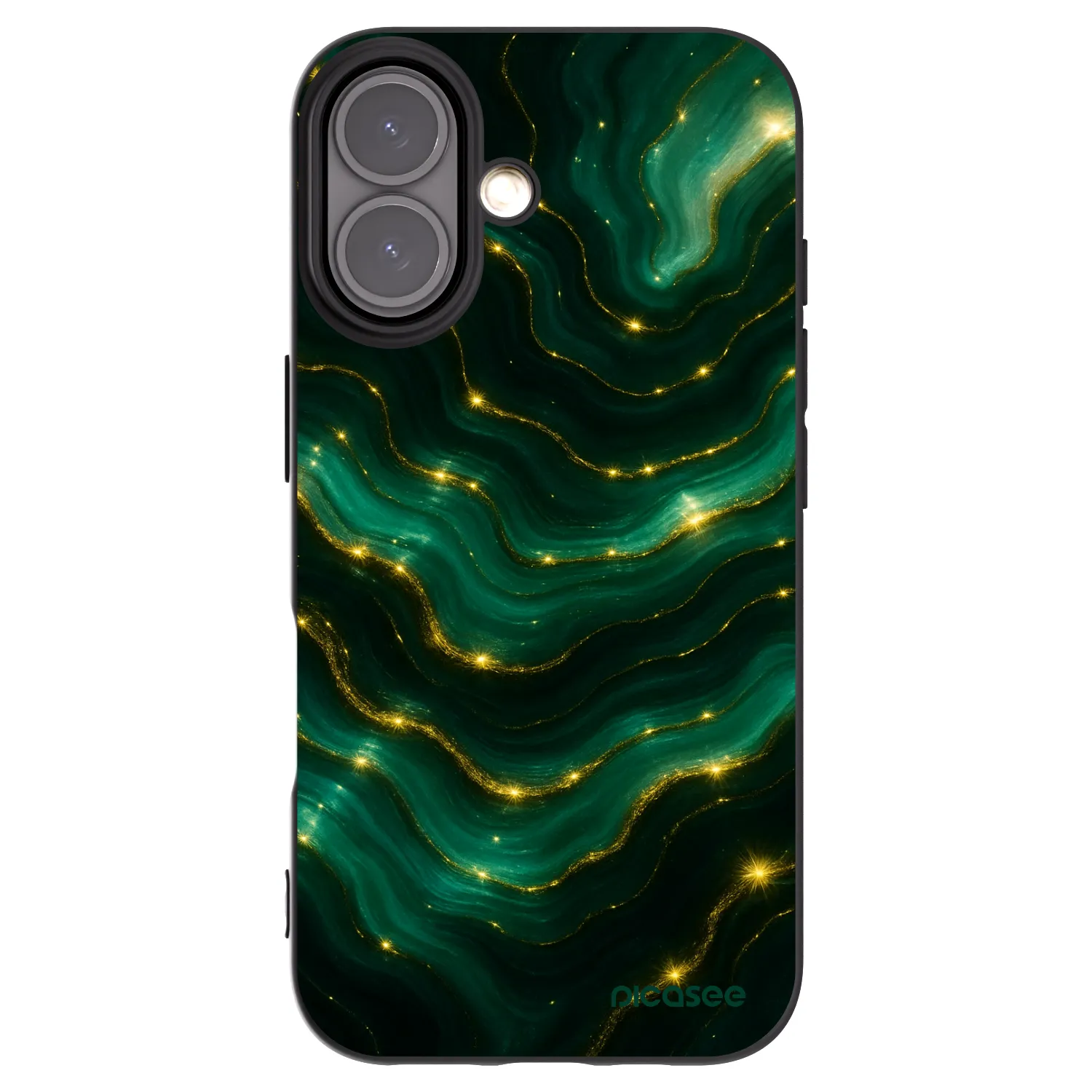 Picasee fekete szilikon tok az alábbi mobiltelefonokra Apple iPhone 16 - Emerald