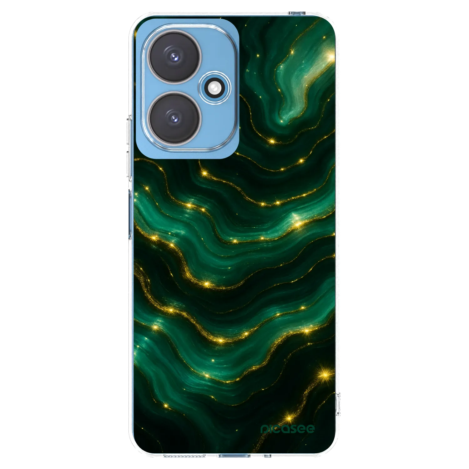 Picasee átlátszó szilikon tok az alábbi mobiltelefonokra Xiaomi Redmi 13C 5G - Emerald