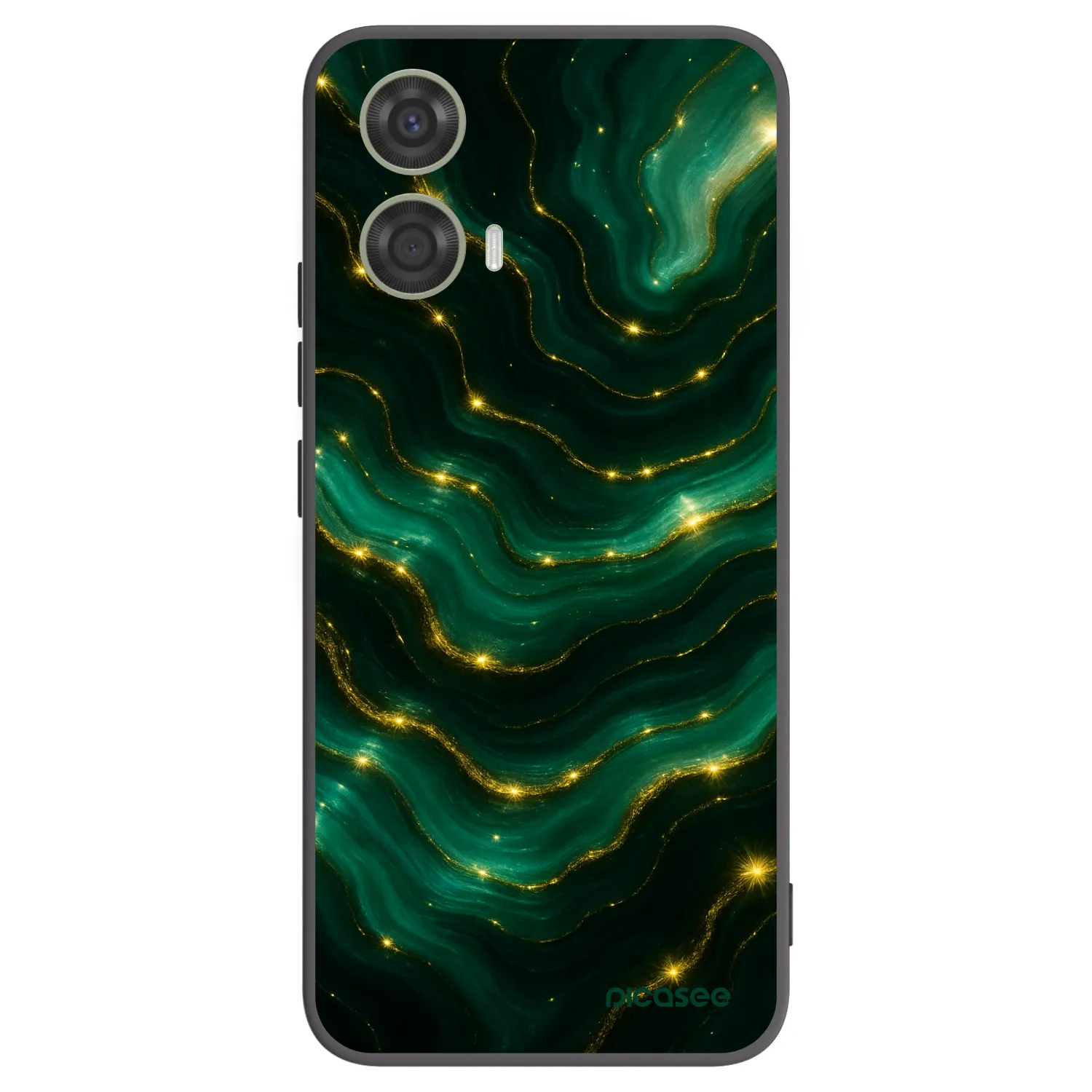 Picasee fekete szilikon tok az alábbi mobiltelefonokra Motorola Moto G24 - Emerald