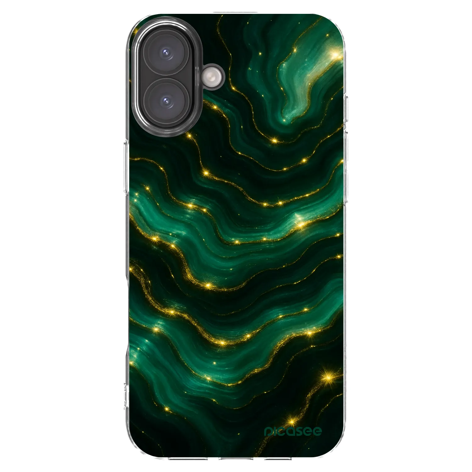 Picasee átlátszó szilikon tok az alábbi mobiltelefonokra Apple iPhone 16 Plus - Emerald