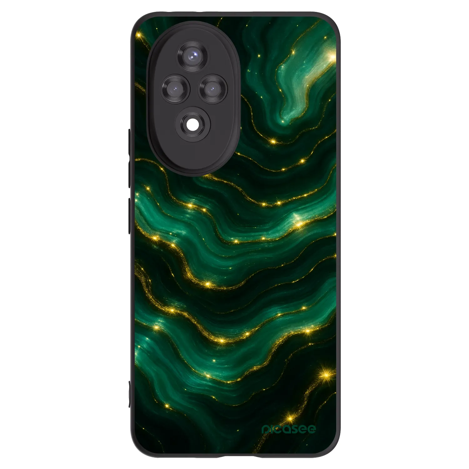 Picasee fekete szilikon tok az alábbi mobiltelefonokra Honor 200 5G - Emerald
