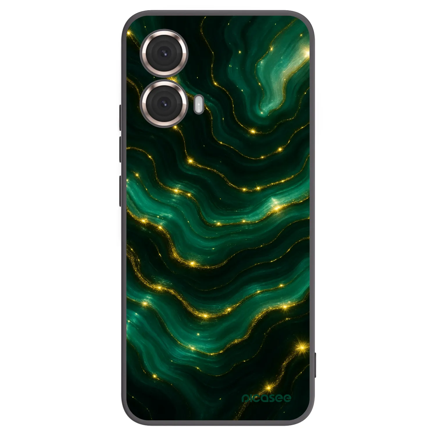 Picasee fekete szilikon tok az alábbi mobiltelefonokra Motorola Moto G85 - Emerald