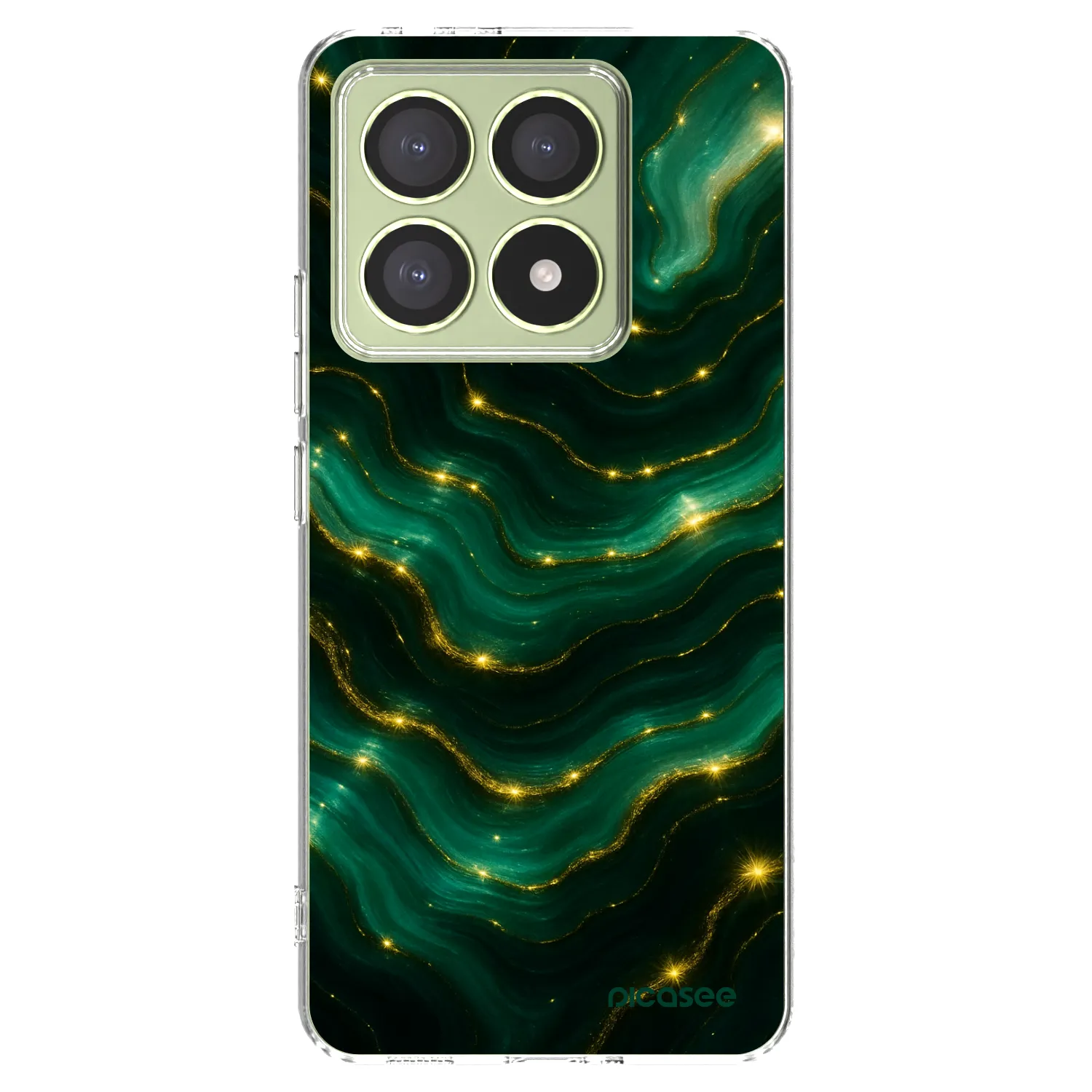 Picasee átlátszó szilikon tok az alábbi mobiltelefonokra Xiaomi 14T - Emerald