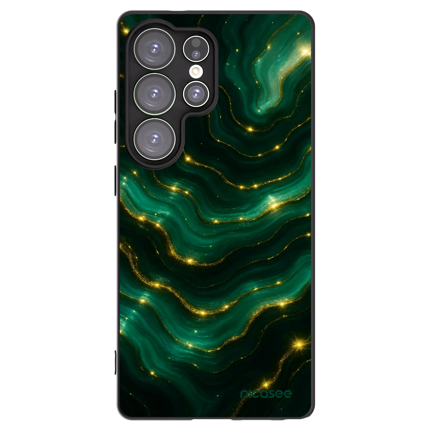 Picasee fekete szilikon tok az alábbi mobiltelefonokra Samsung Galaxy S25 Ultra 5G - Emerald