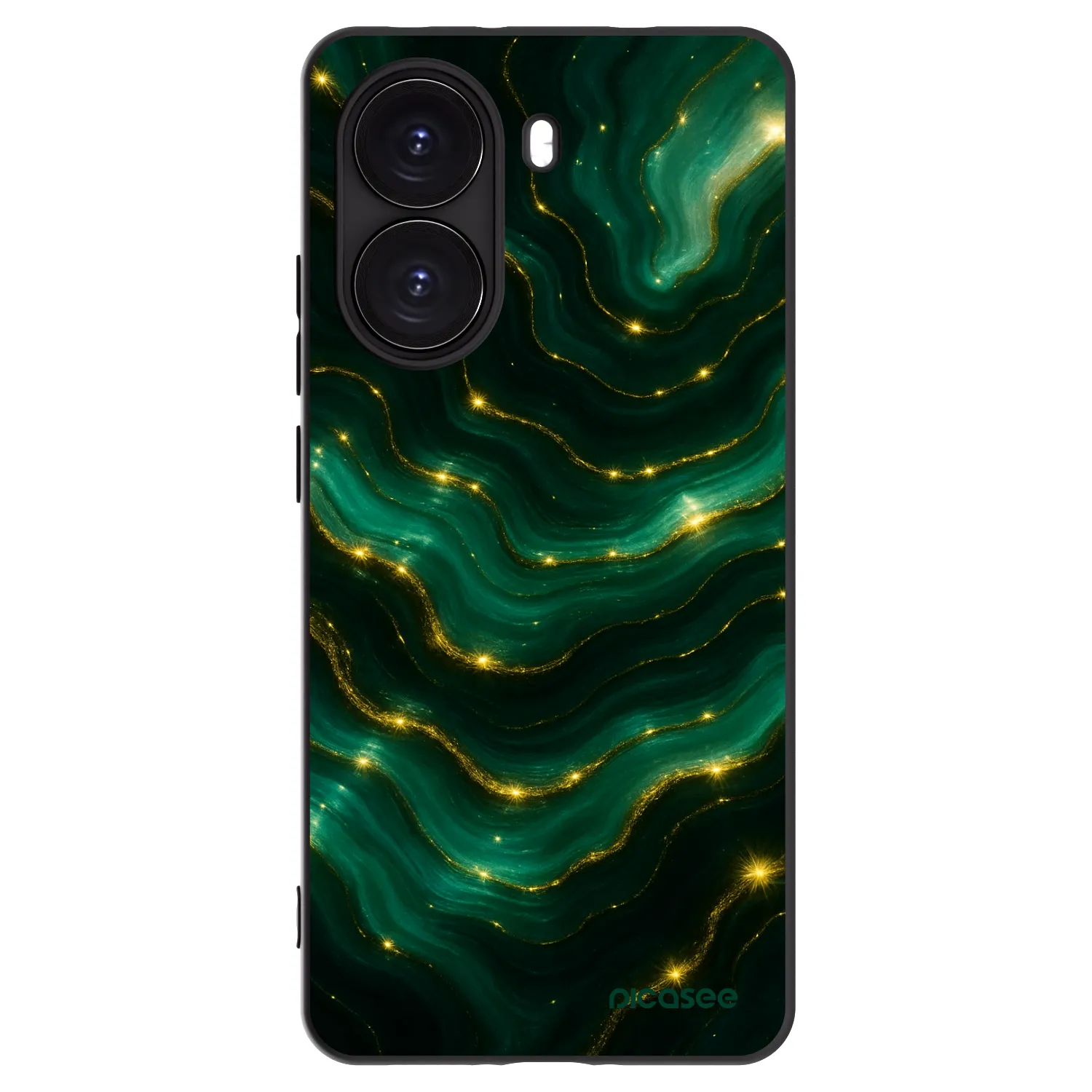Picasee fekete szilikon tok az alábbi mobiltelefonokra Xiaomi Poco X7 Pro 5G - Emerald