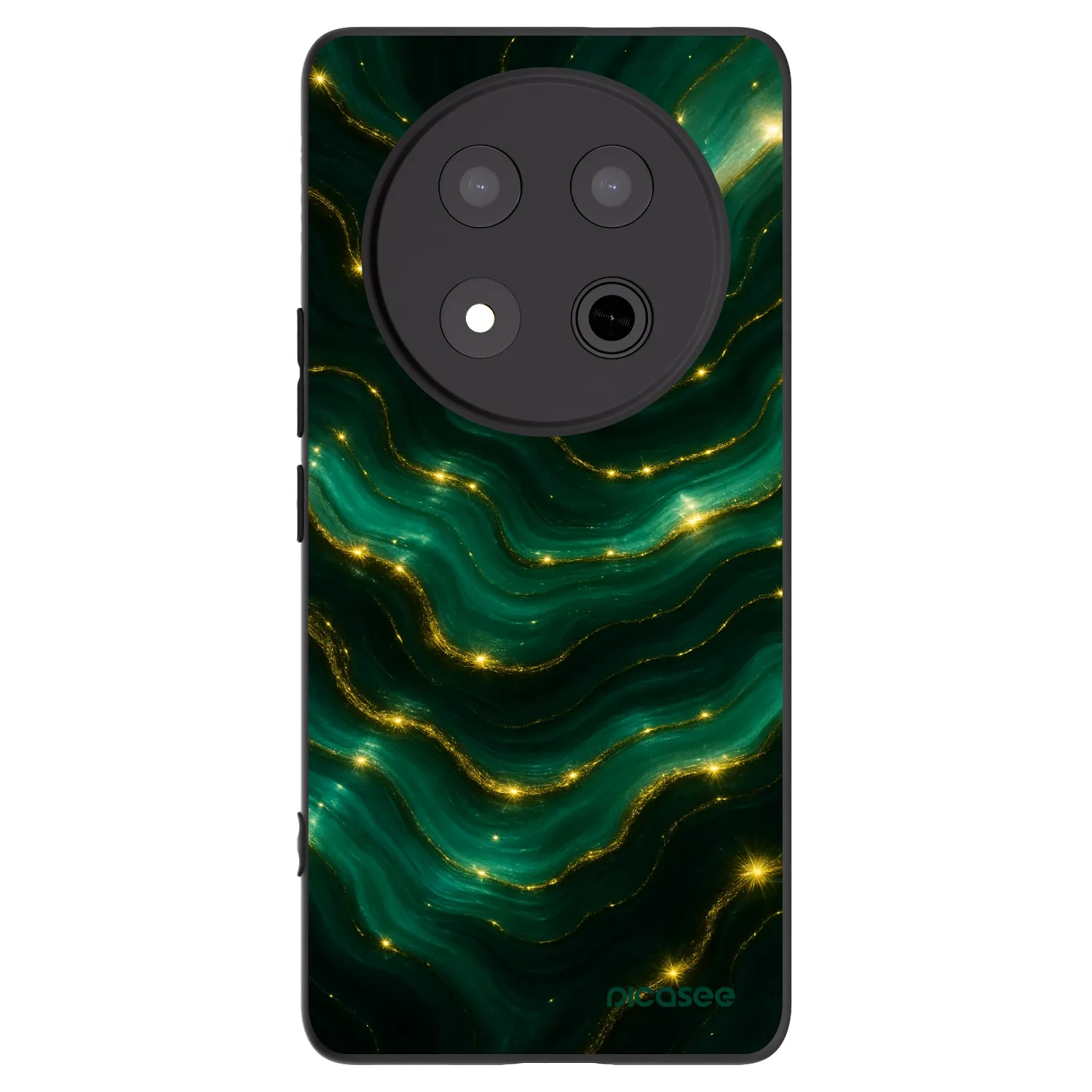 Picasee fekete szilikon tok az alábbi mobiltelefonokra Honor Magic7 Lite 5G - Emerald