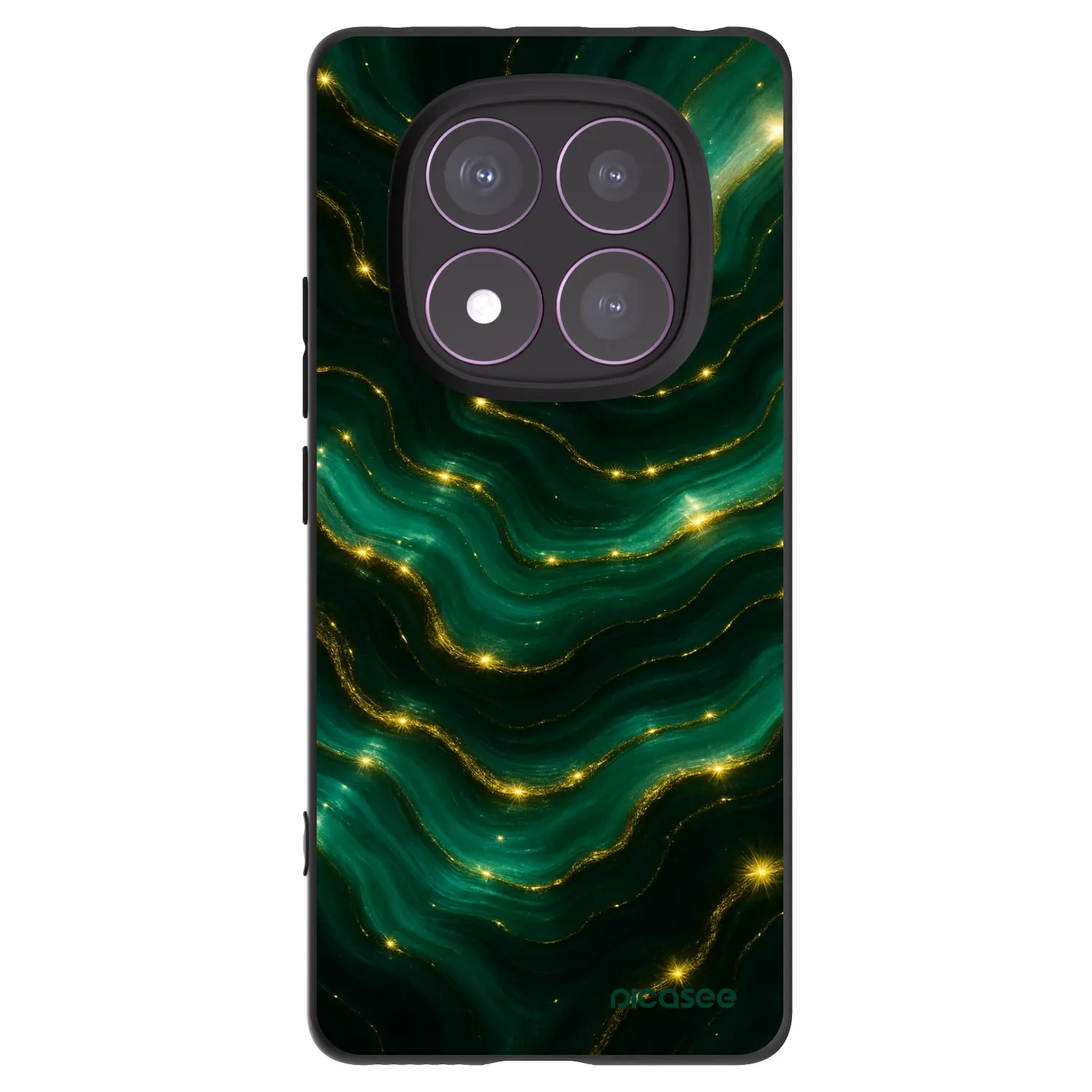 Picasee fekete szilikon tok az alábbi mobiltelefonokra Xiaomi Redmi Note 14 Pro 4G - Emerald