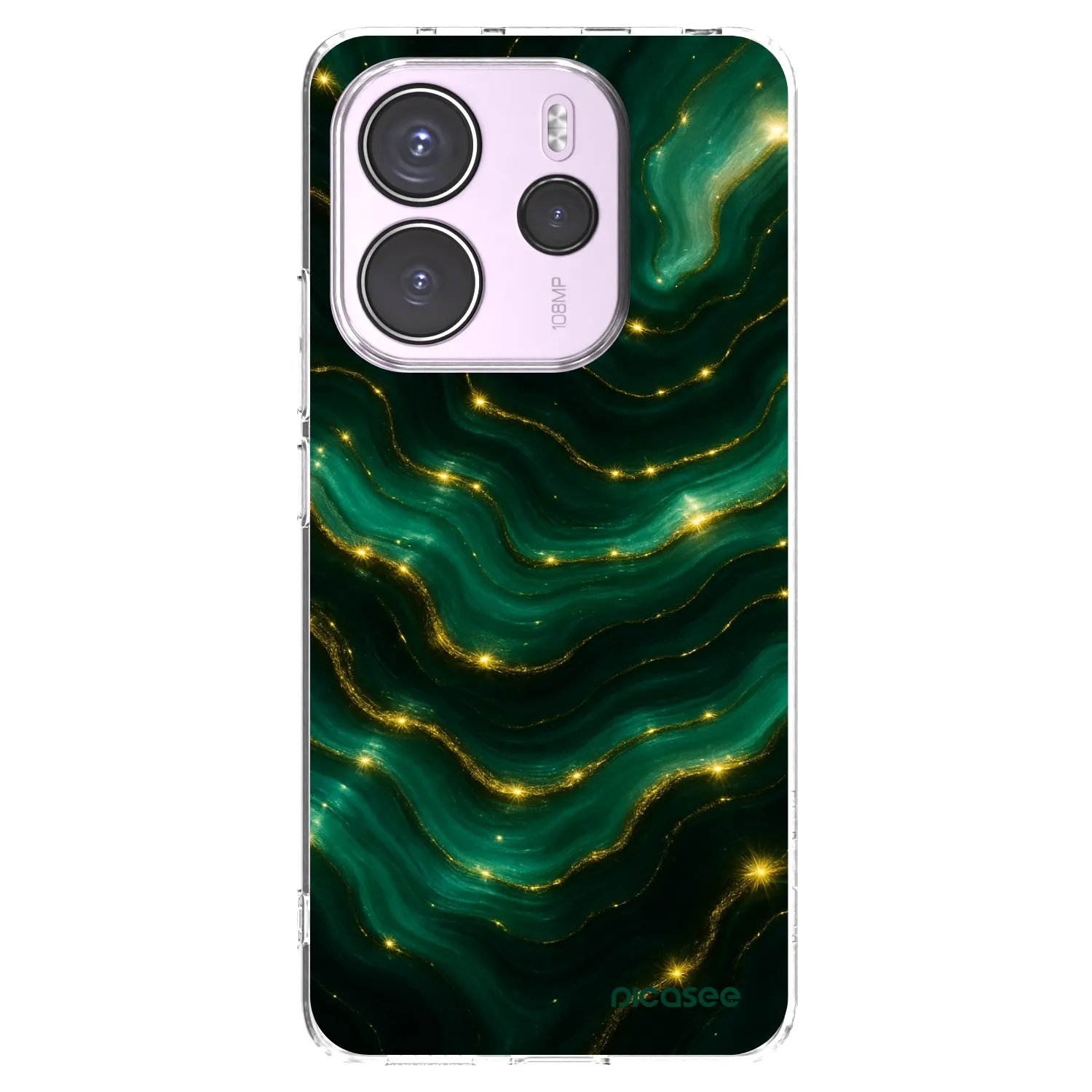 Picasee átlátszó szilikon tok az alábbi mobiltelefonokra Xiaomi Redmi Note 14 4G - Emerald
