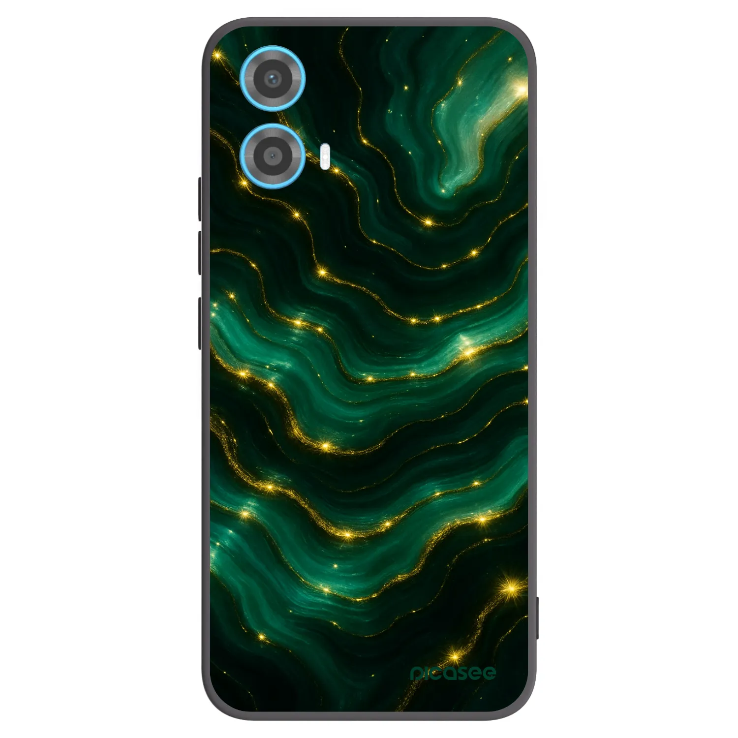 Picasee fekete szilikon tok az alábbi mobiltelefonokra Motorola Moto G34 5G - Emerald