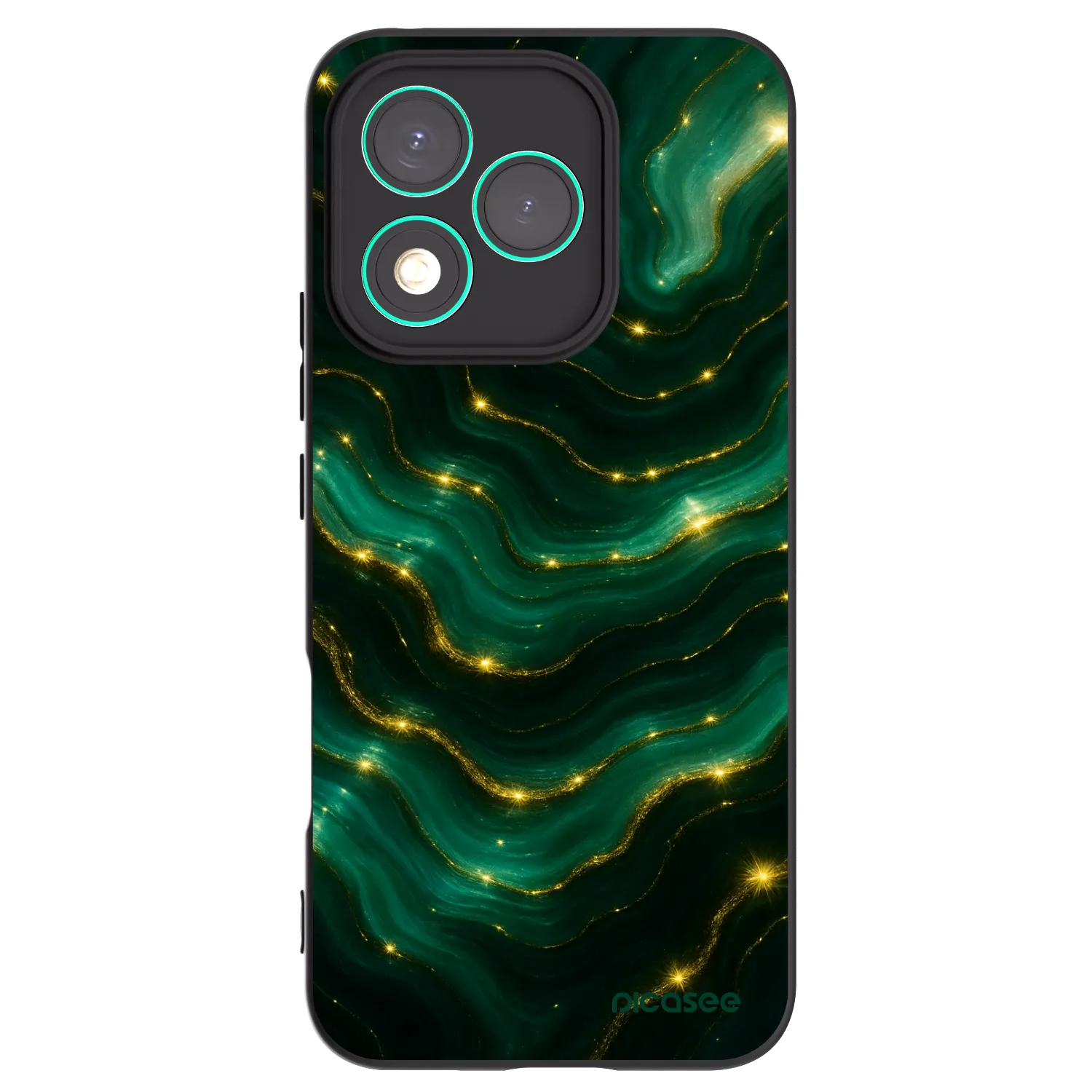 Picasee fekete szilikon tok az alábbi mobiltelefonokra Honor 400 Lite 5G - Emerald