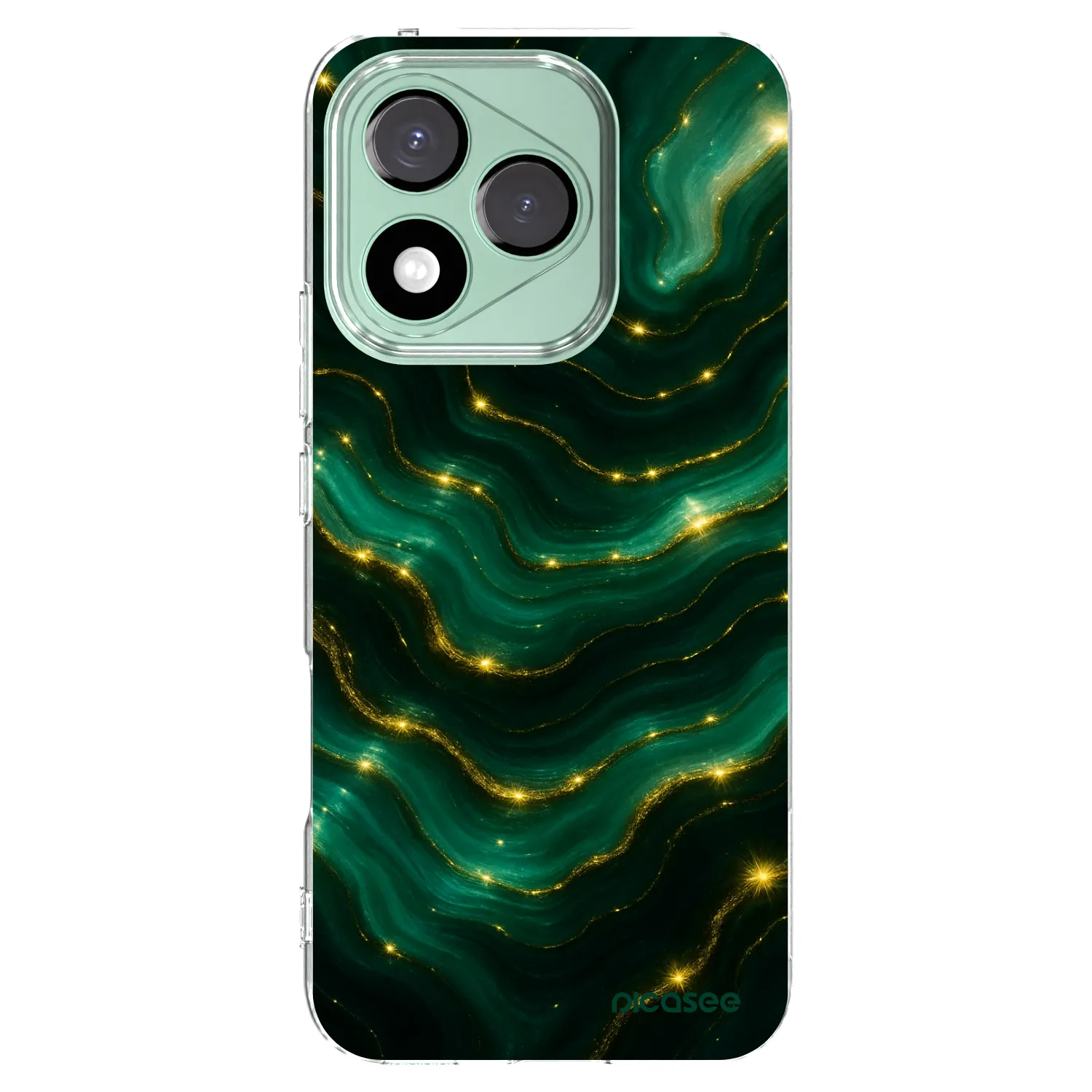 Picasee átlátszó szilikon tok az alábbi mobiltelefonokra Honor 400 Lite 5G - Emerald