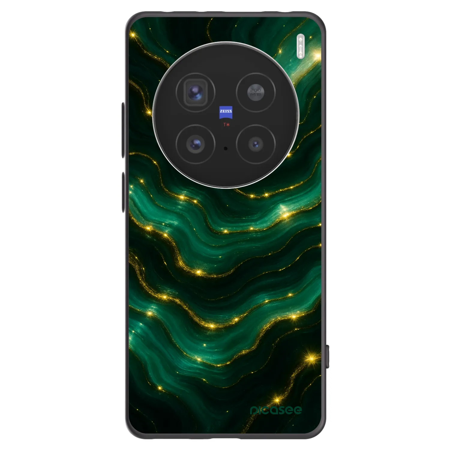 Picasee fekete szilikon tok az alábbi mobiltelefonokra Vivo X200 Pro - Emerald