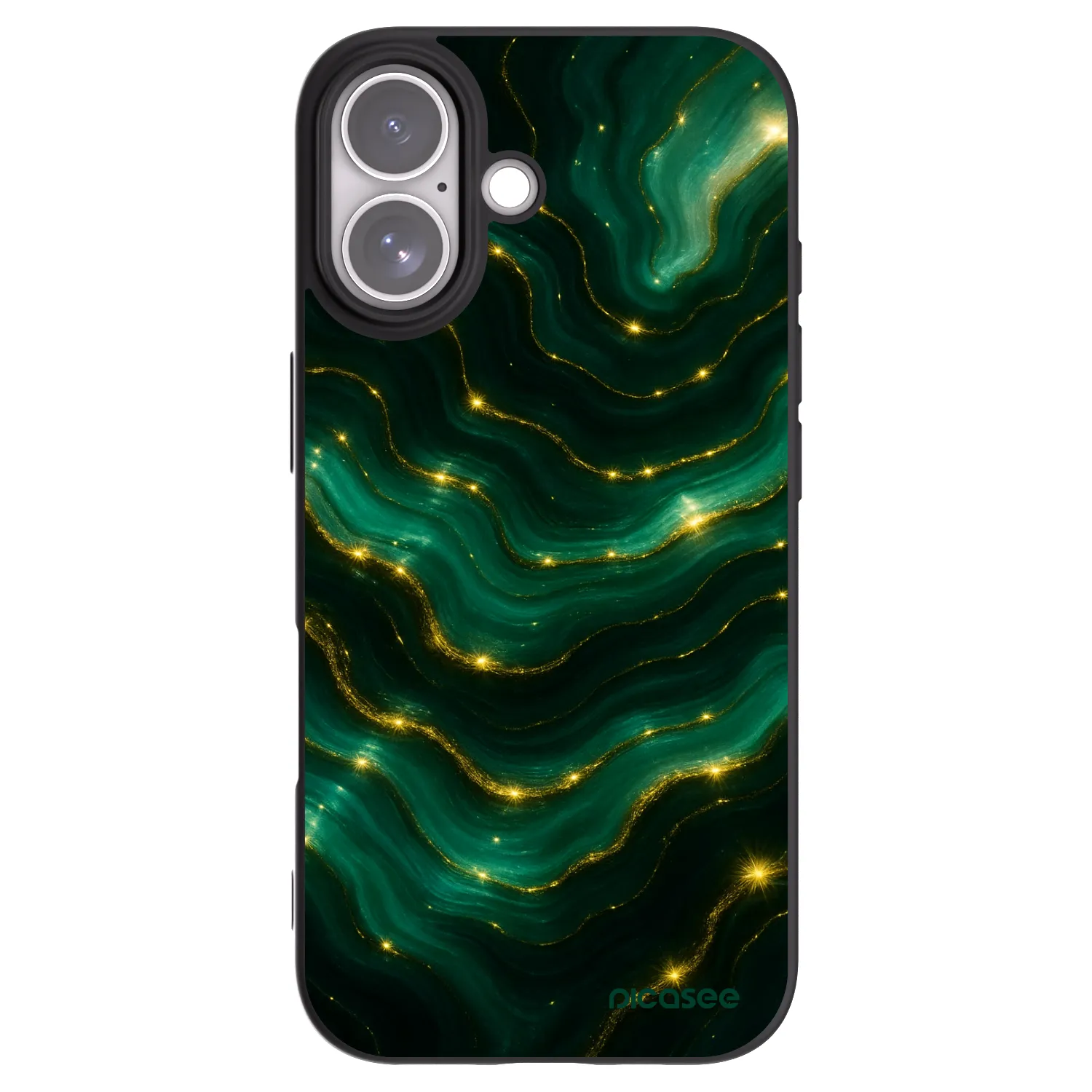 Picasee fekete szilikon tok az alábbi mobiltelefonokra Apple iPhone 17 - Emerald