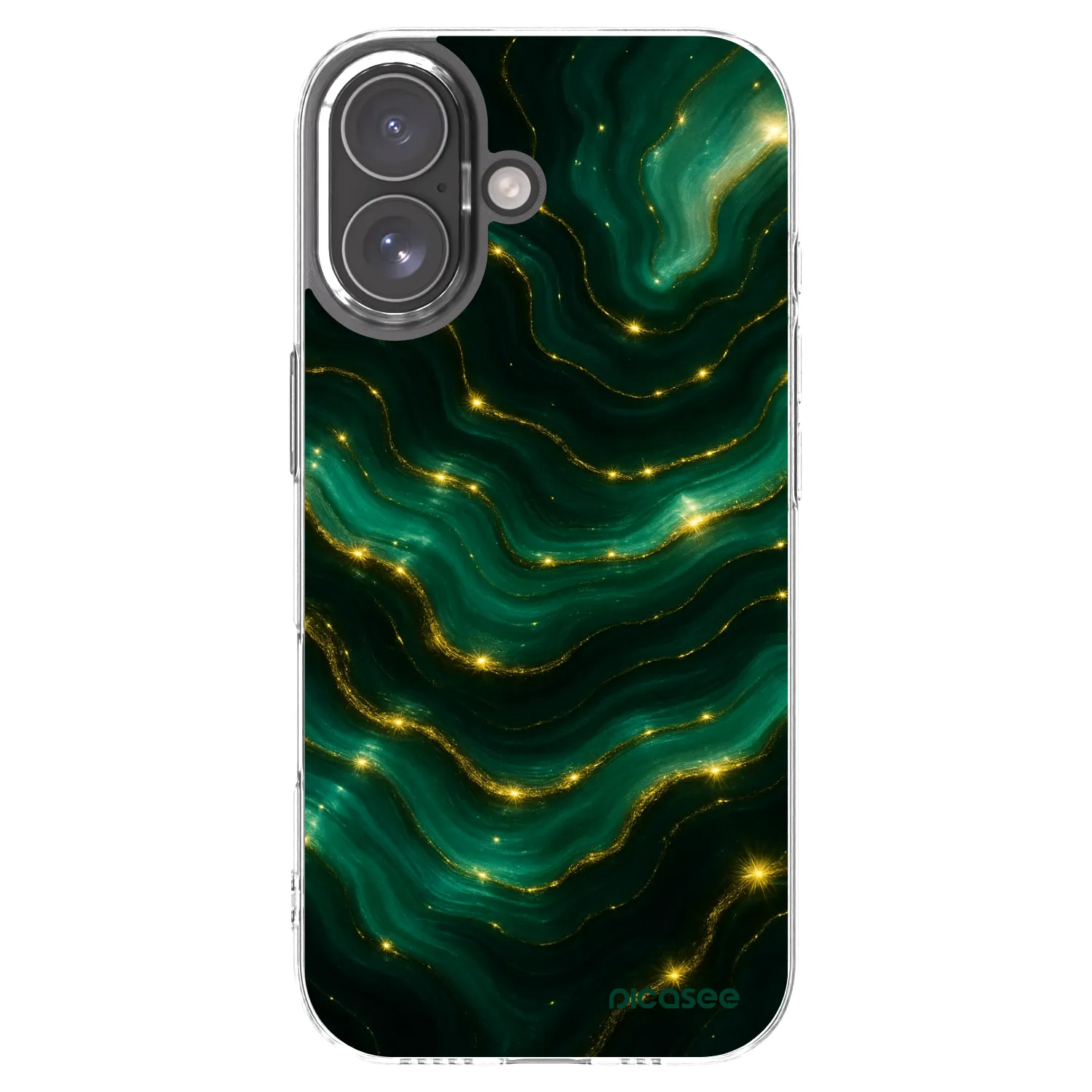 Picasee átlátszó szilikon tok az alábbi mobiltelefonokra Apple iPhone 17 - Emerald