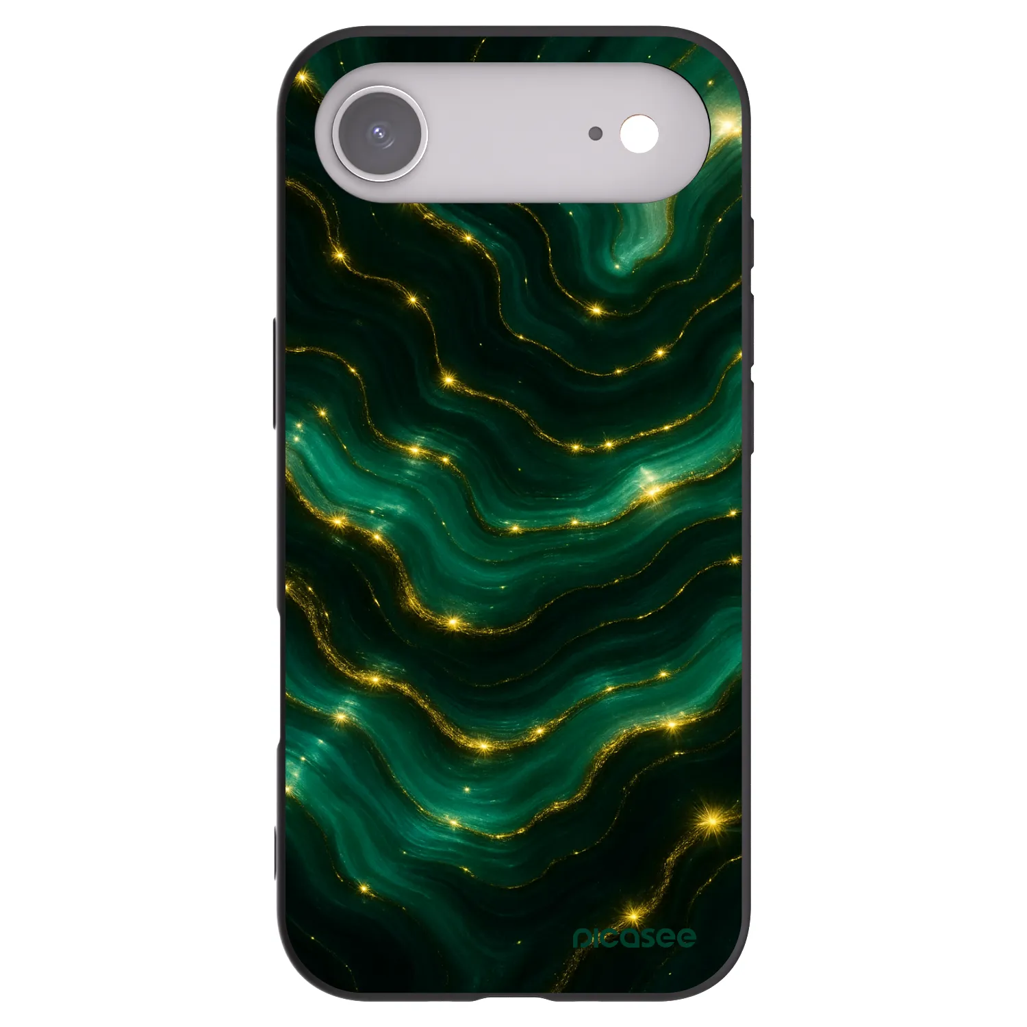 Picasee fekete szilikon tok az alábbi mobiltelefonokra Apple iPhone Air - Emerald
