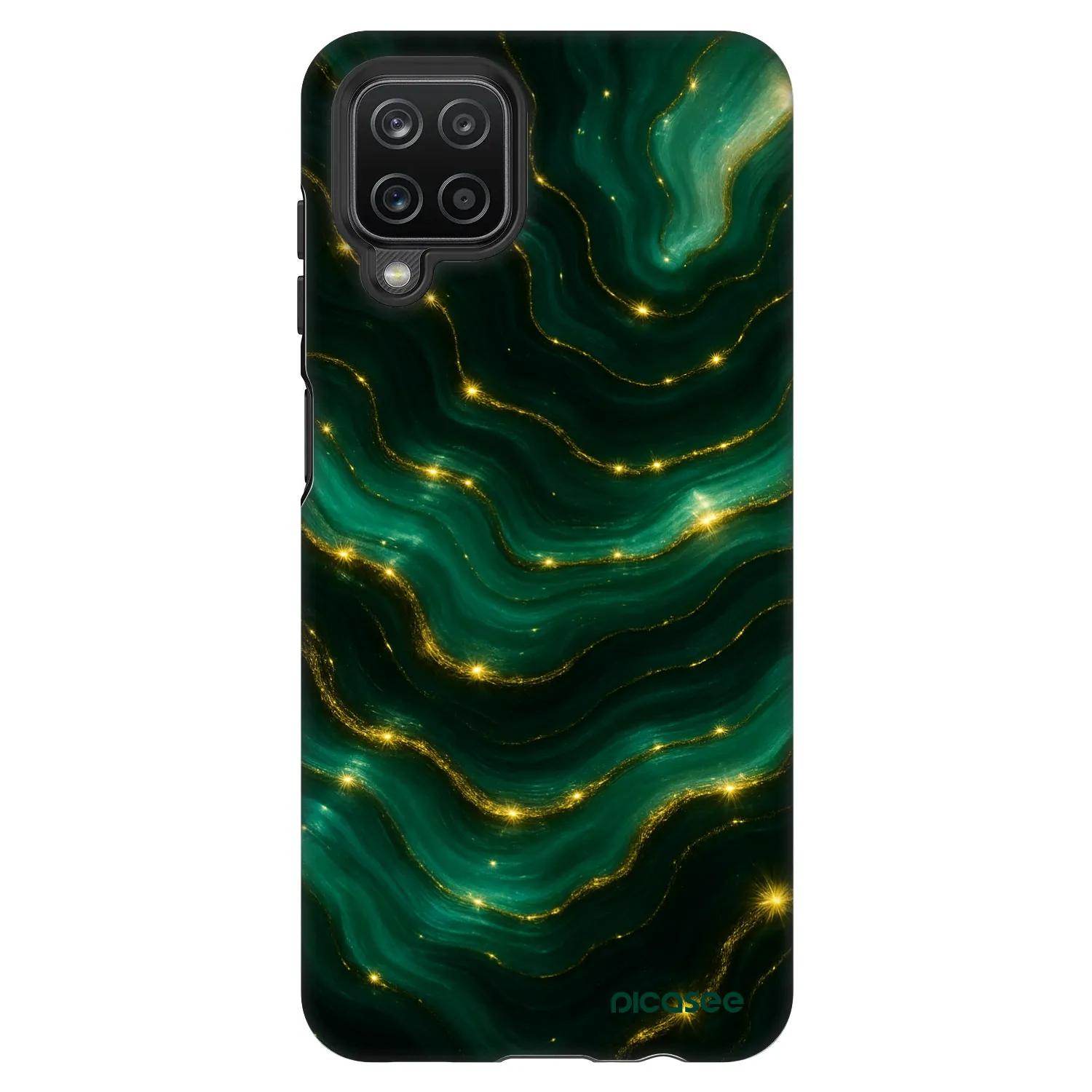 Picasee Fashion Case Samsung Galaxy A12 A125F - Emerald