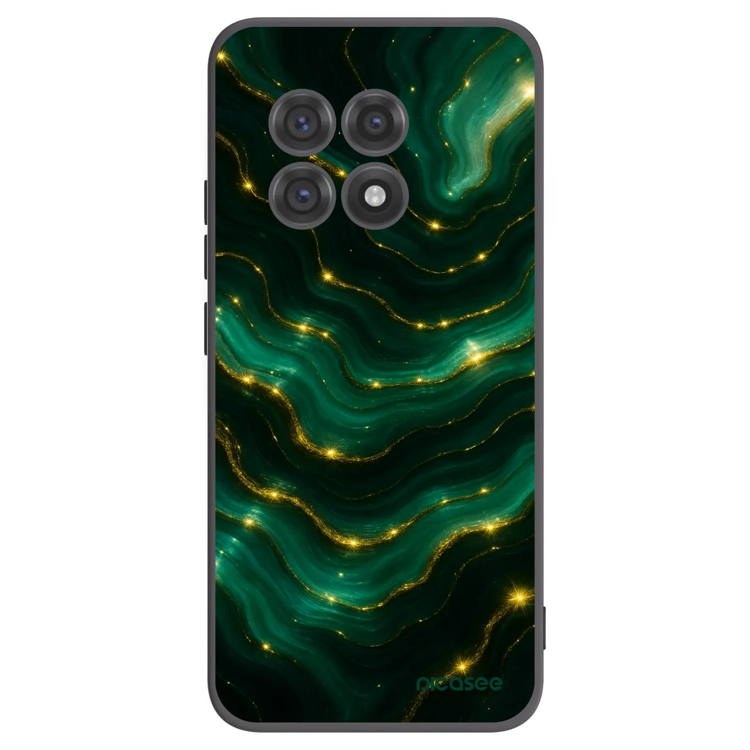 Picasee fekete szilikon tok az alábbi mobiltelefonokra OnePlus 13R 5G - Emerald