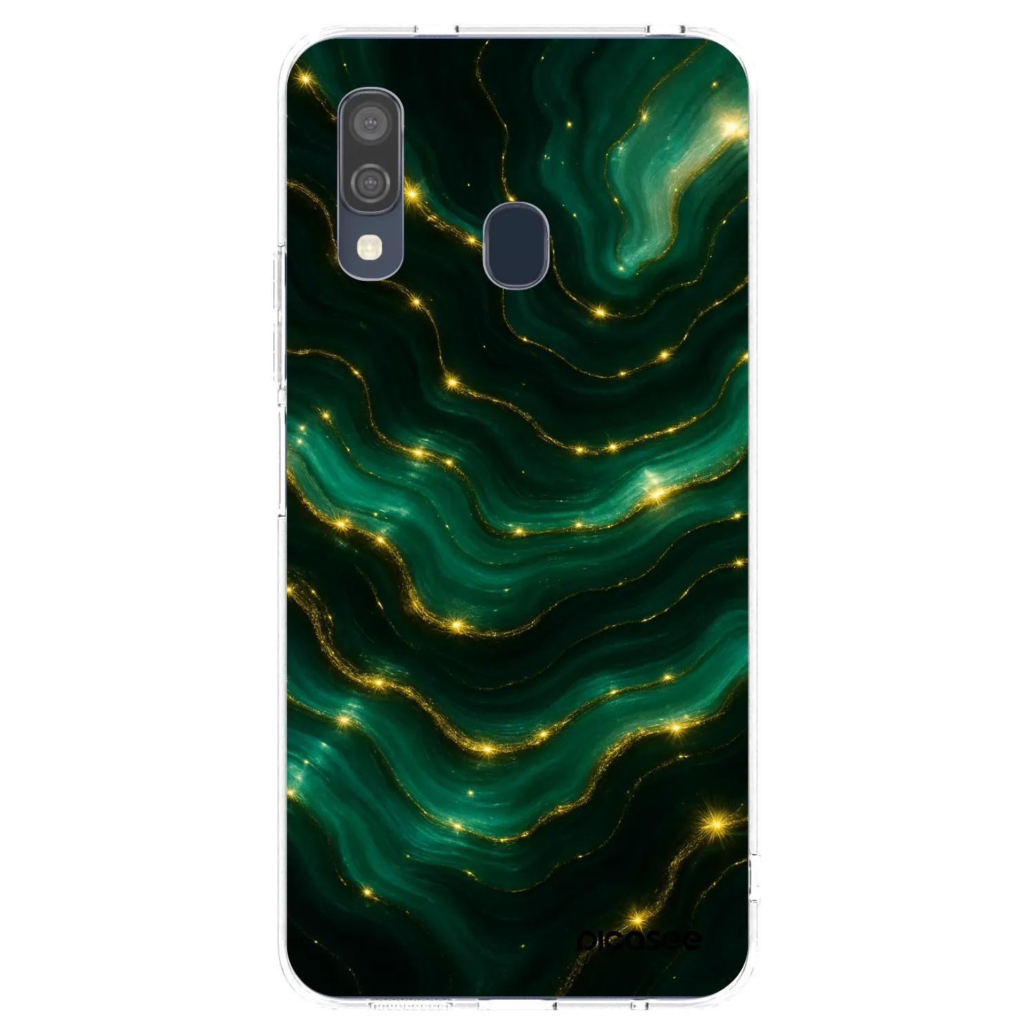 Picasee átlátszó szilikon tok az alábbi mobiltelefonokra Samsung Galaxy A40 A405F - Emerald