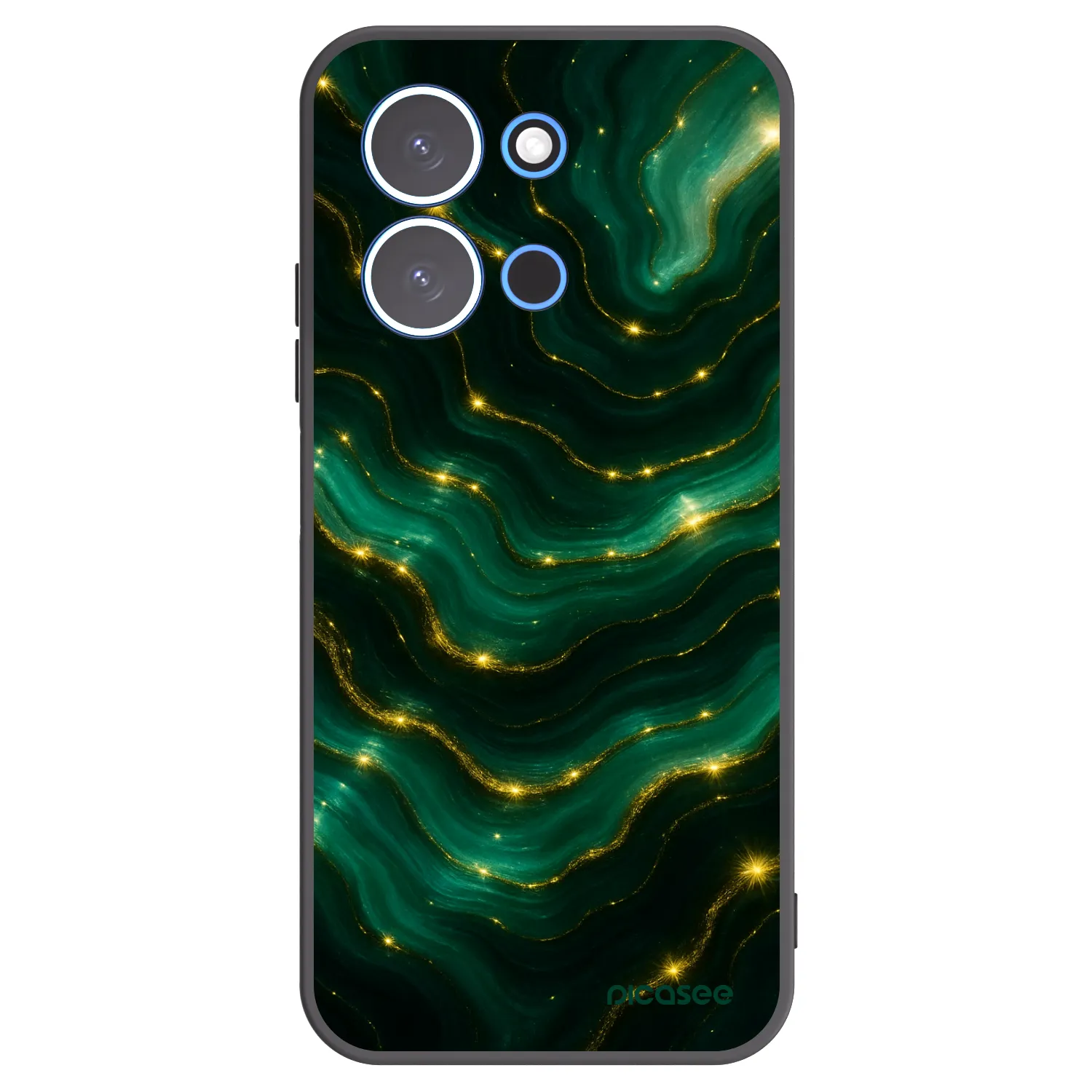 Picasee fekete szilikon tok az alábbi mobiltelefonokra Xiaomi Redmi 15C 4G - Emerald