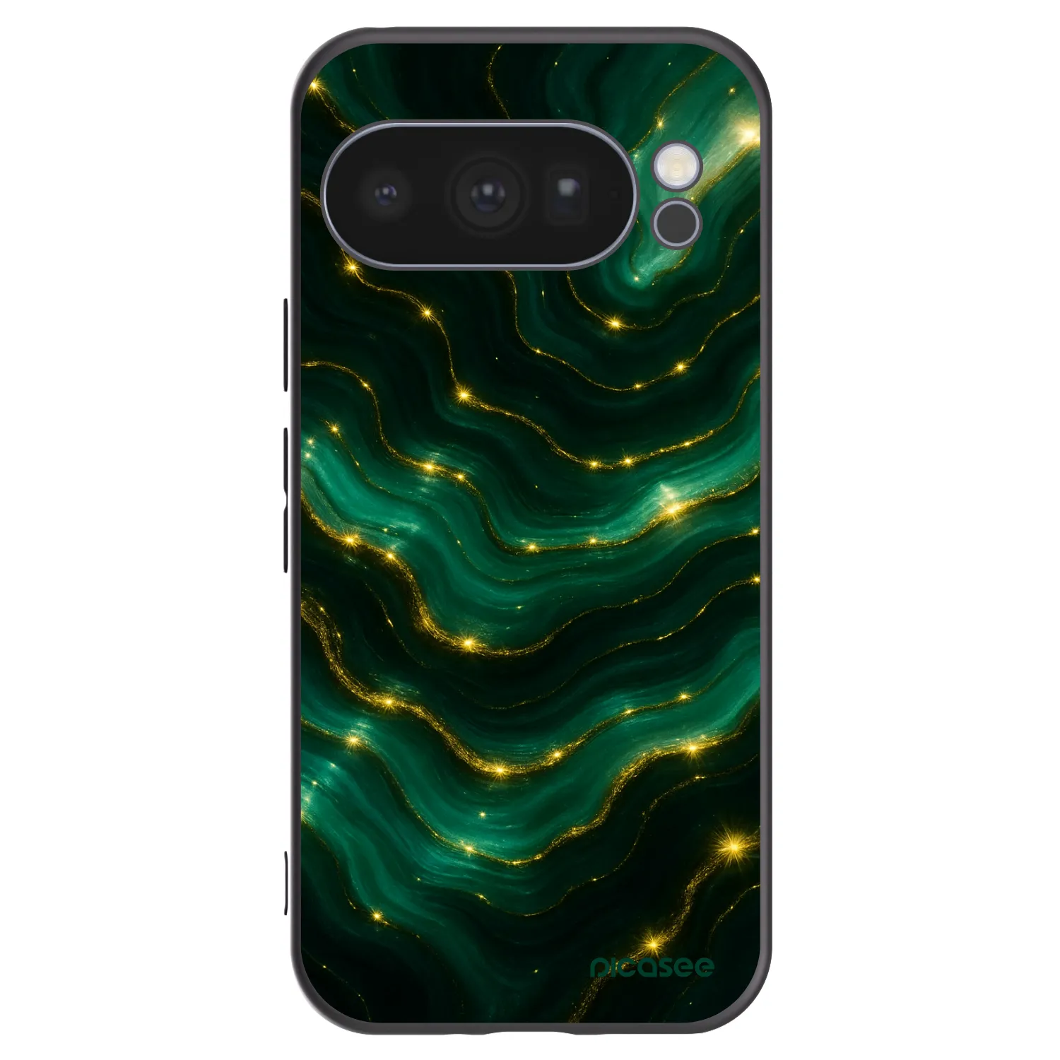 Picasee fekete szilikon tok az alábbi mobiltelefonokra Google Pixel 10 Pro - Emerald