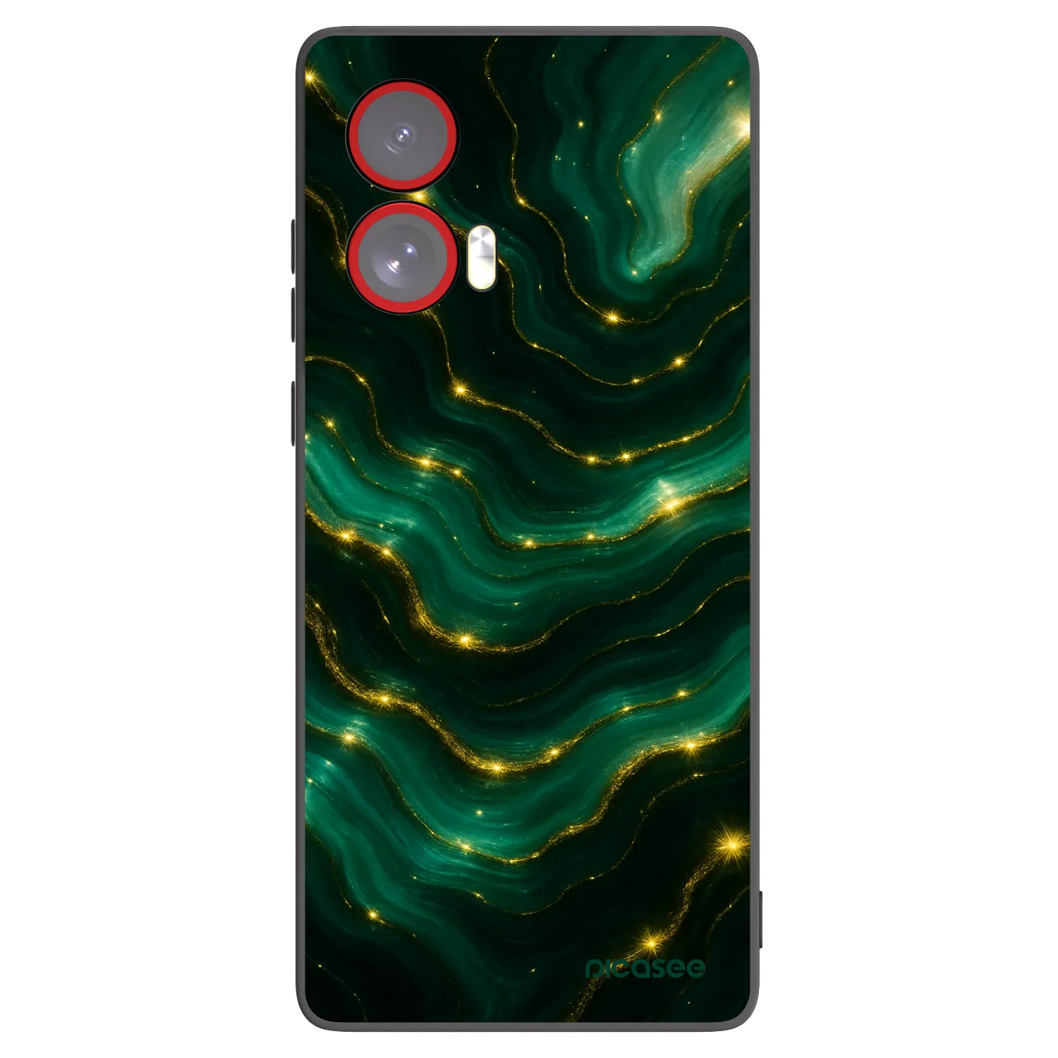 Picasee fekete szilikon tok az alábbi mobiltelefonokra Motorola Edge 50 Fusion - Emerald