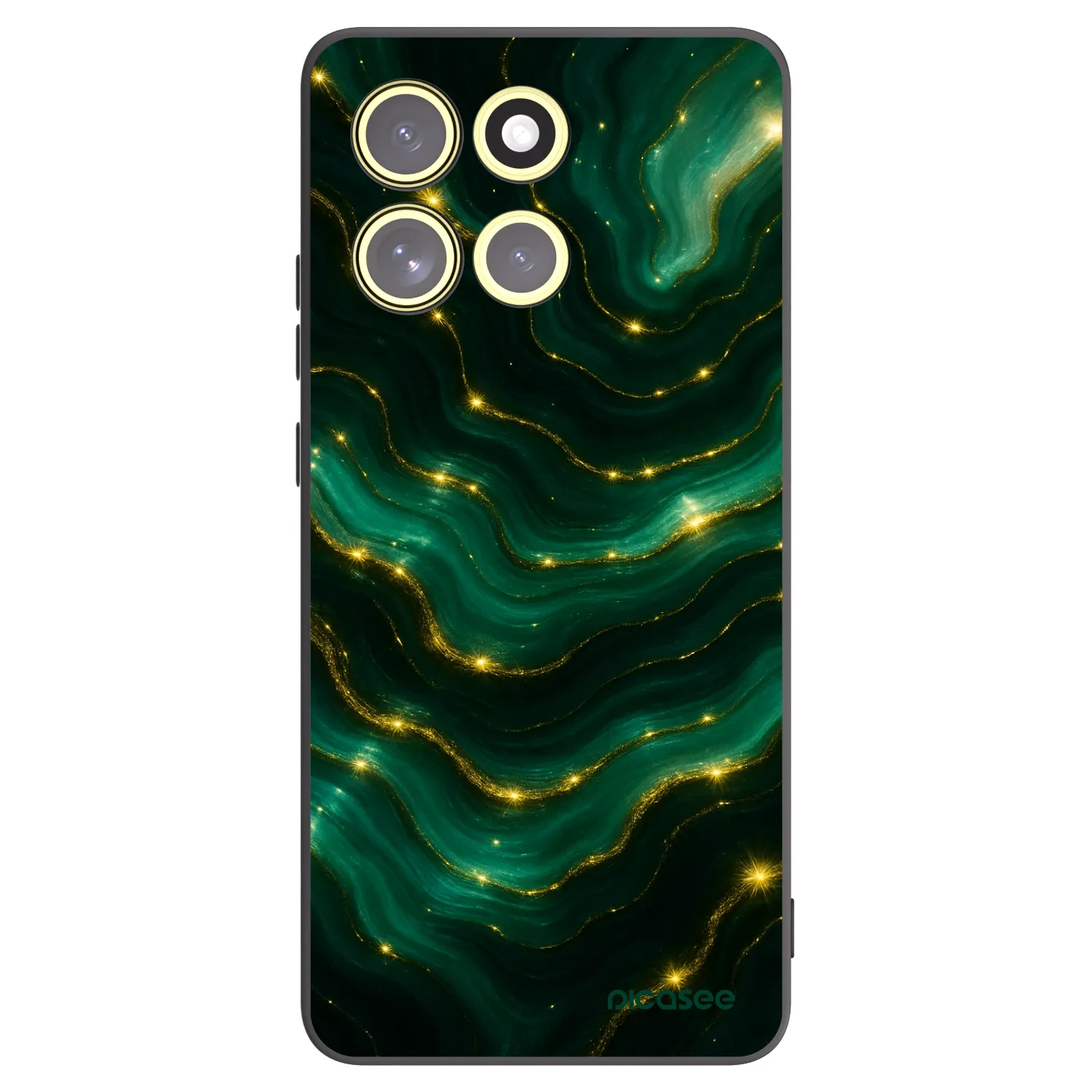 Picasee fekete szilikon tok az alábbi mobiltelefonokra Motorola Moto G86 Power 5G - Emerald