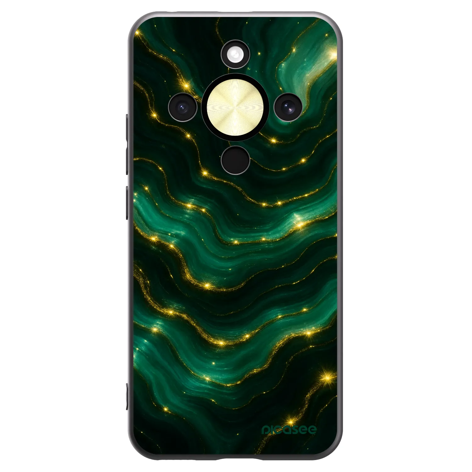 Picasee fekete szilikon tok az alábbi mobiltelefonokra Honor Magic8 Lite 5G - Emerald