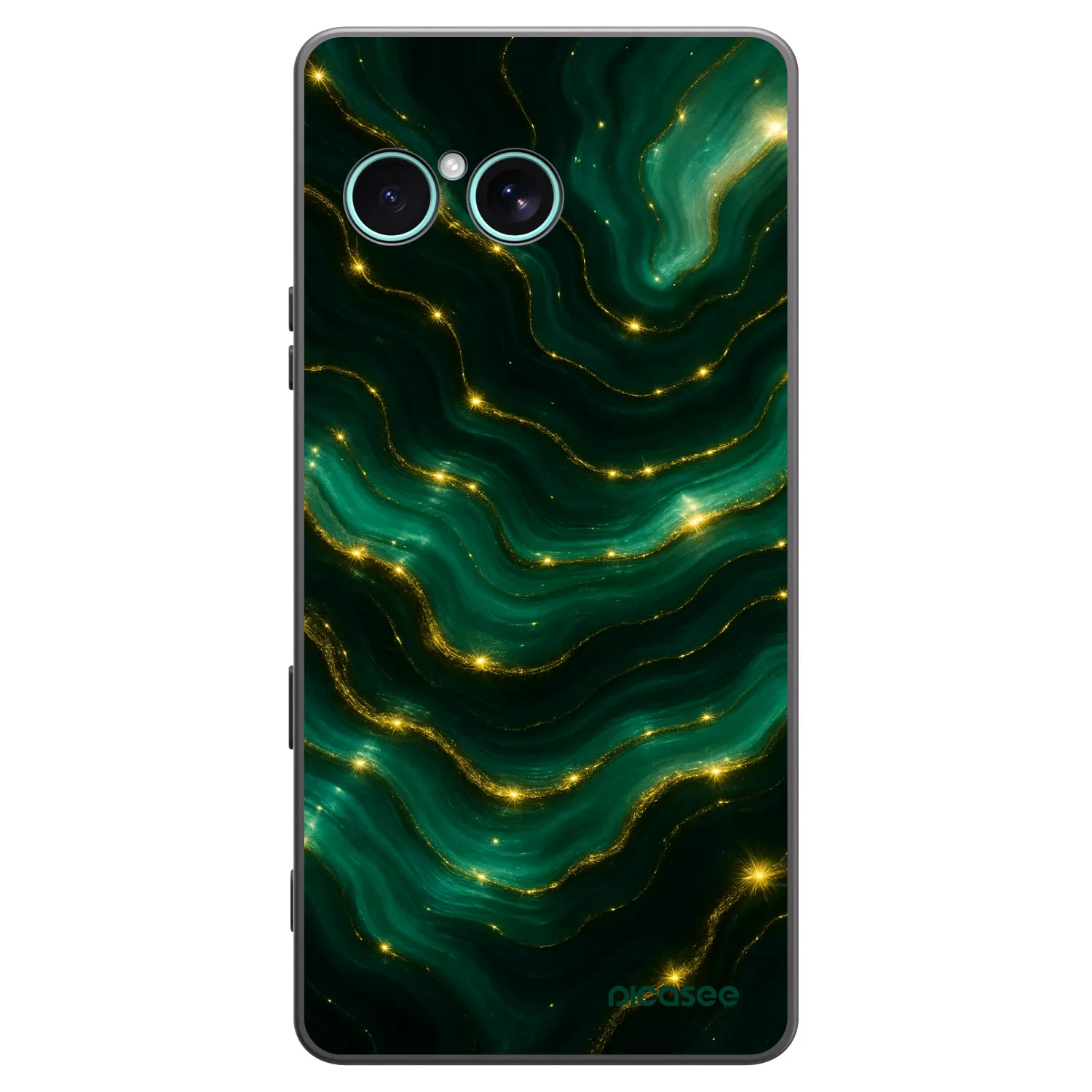 Picasee fekete szilikon tok az alábbi mobiltelefonokra Sony Xperia 10 VII - Emerald