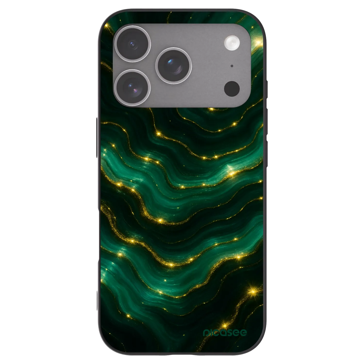 Picasee fekete szilikon tok az alábbi mobiltelefonokra Apple iPhone 18 Pro - Emerald