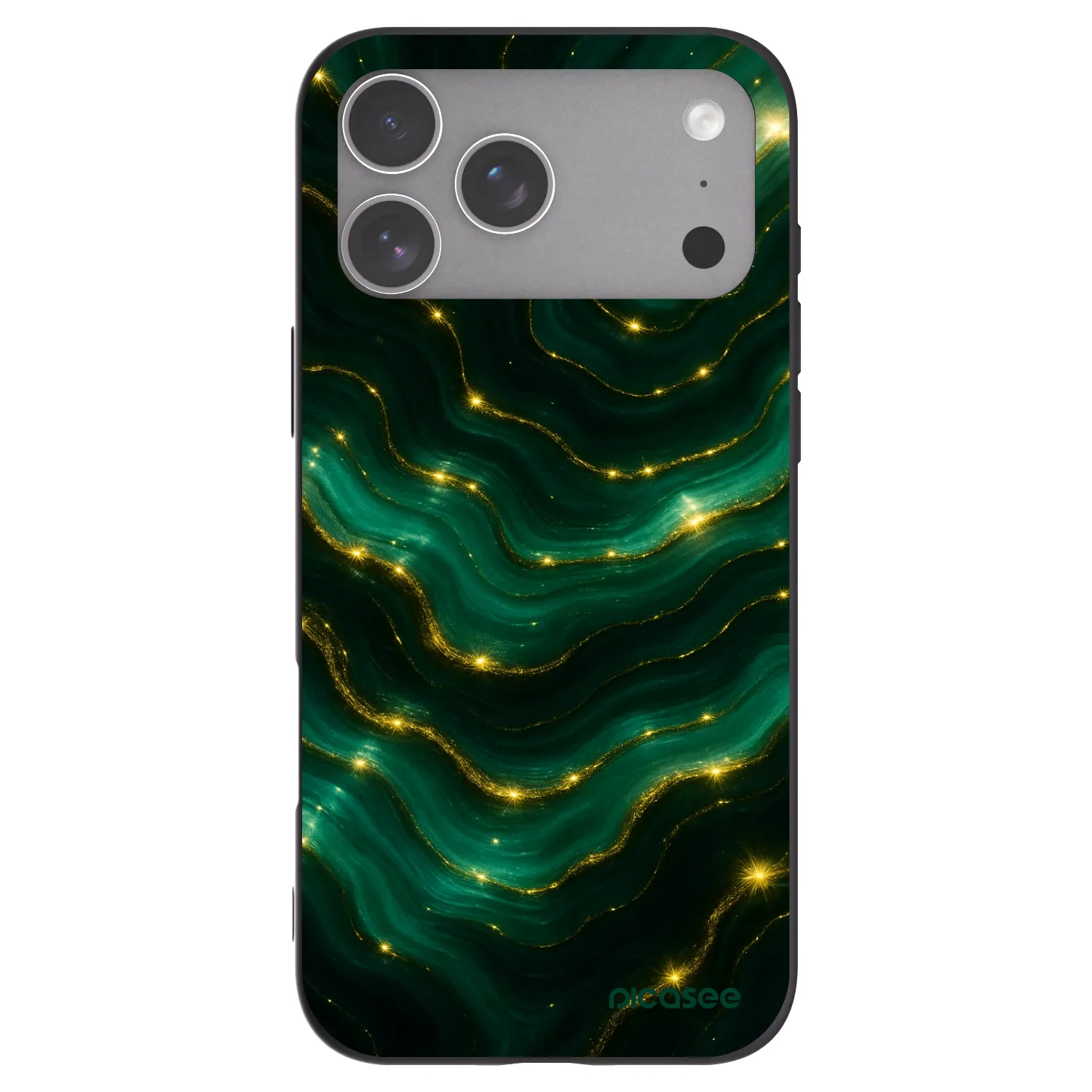 Picasee fekete szilikon tok az alábbi mobiltelefonokra Apple iPhone 18 Pro Max - Emerald