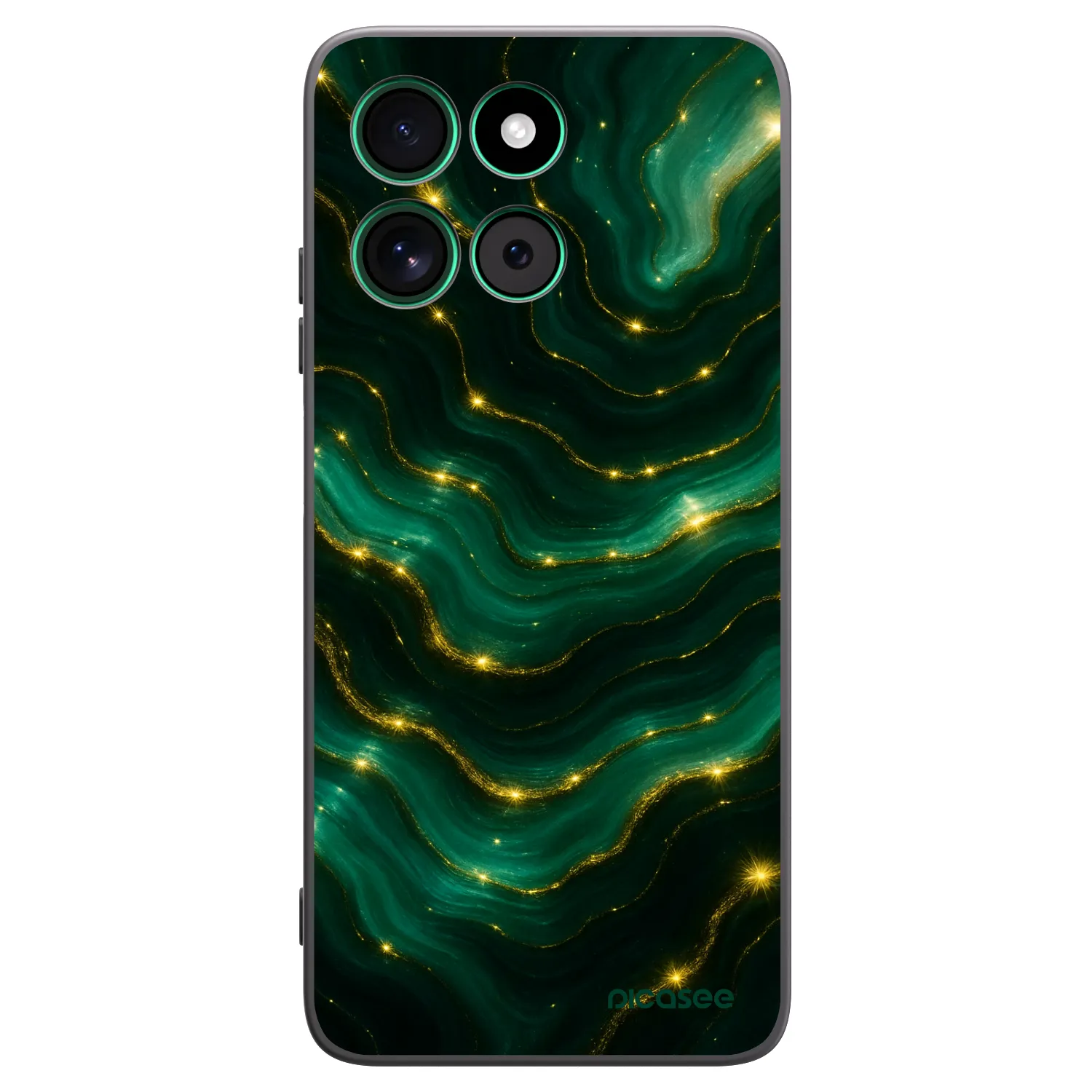 Picasee fekete szilikon tok az alábbi mobiltelefonokra Motorola Moto G57 Power - Emerald