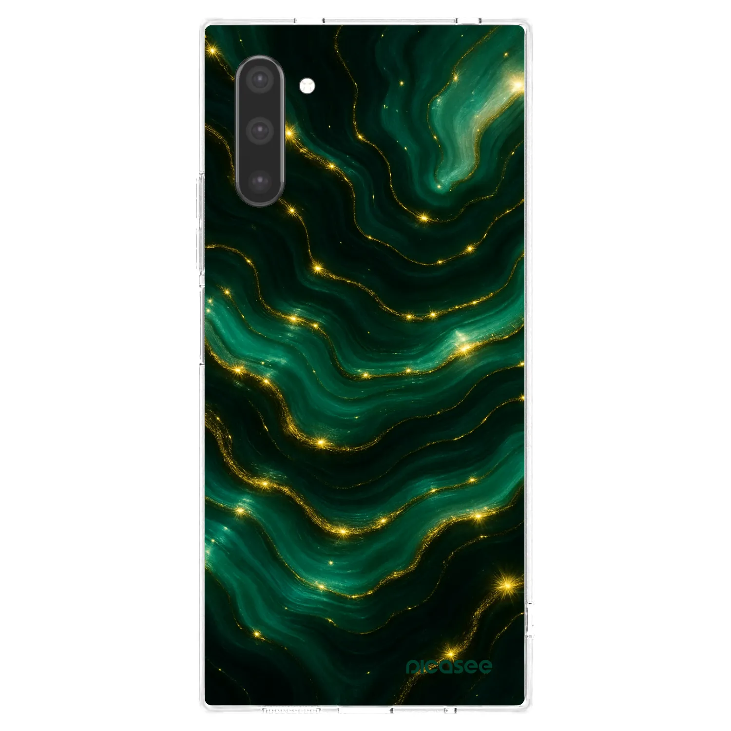 Picasee átlátszó szilikon tok az alábbi mobiltelefonokra Samsung Galaxy Note 10 N970F - Emerald