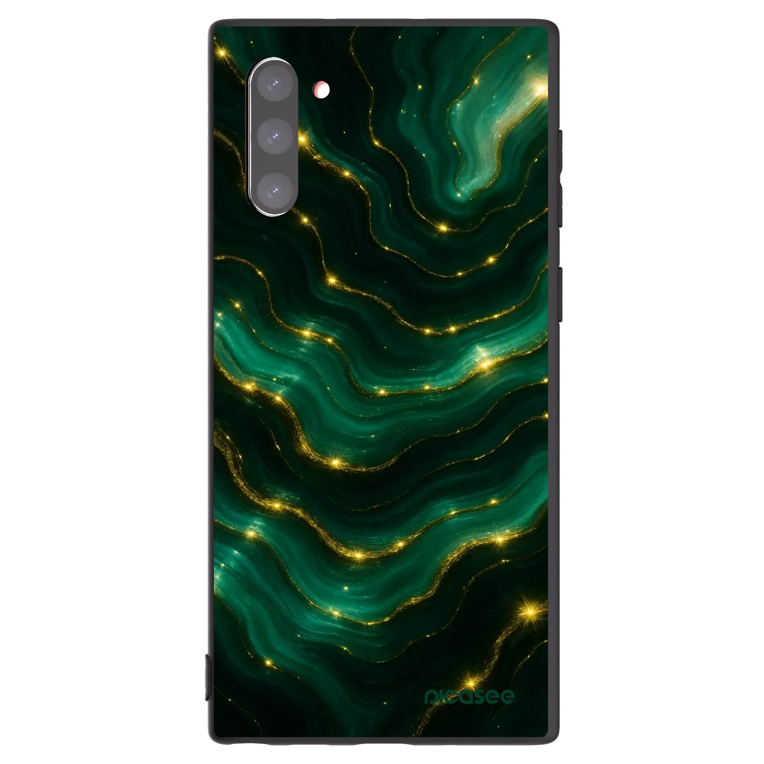 Picasee fekete szilikon tok az alábbi mobiltelefonokra Samsung Galaxy Note 10 N970F - Emerald