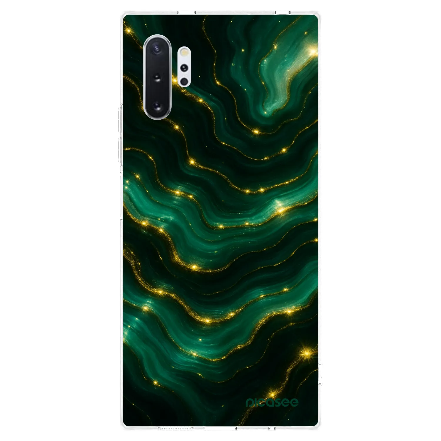 Picasee átlátszó szilikon tok az alábbi mobiltelefonokra Samsung Galaxy Note 10+ N975F - Emerald