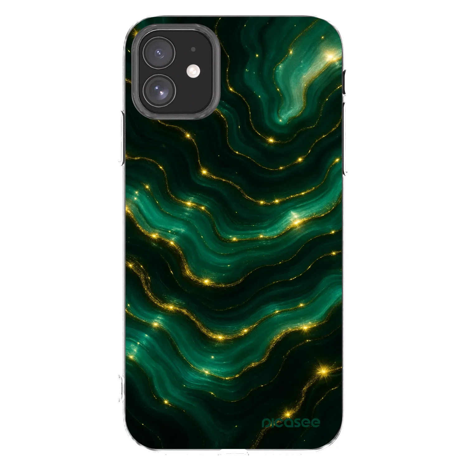 Picasee átlátszó szilikon tok az alábbi mobiltelefonokra Apple iPhone 11 - Emerald
