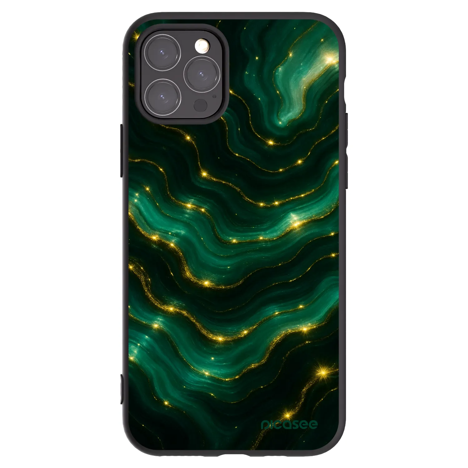 Picasee fekete szilikon tok az alábbi mobiltelefonokra Apple iPhone 11 Pro - Emerald