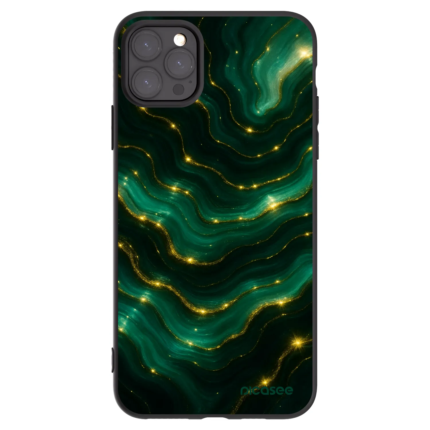 Picasee fekete szilikon tok az alábbi mobiltelefonokra Apple iPhone 11 Pro Max - Emerald