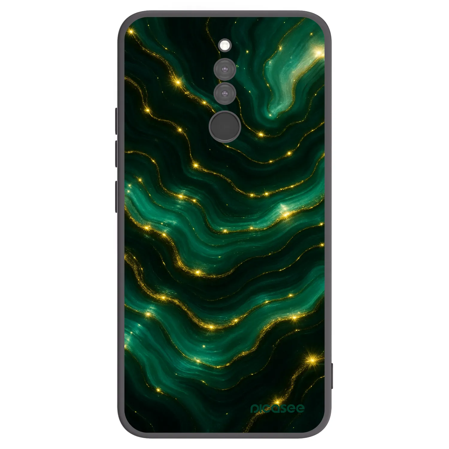 Picasee fekete szilikon tok az alábbi mobiltelefonokra Xiaomi Redmi 8 - Emerald