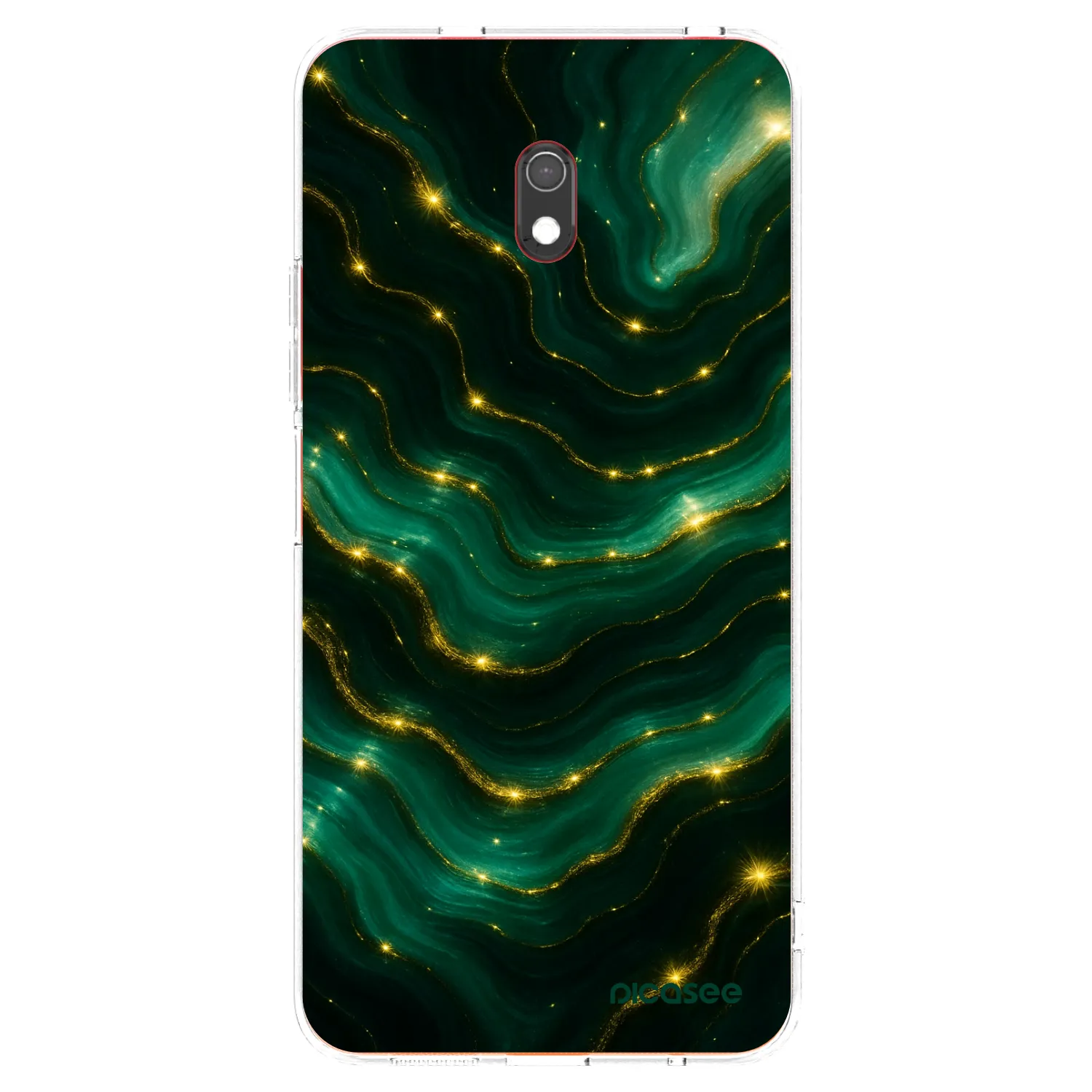 Picasee átlátszó szilikon tok az alábbi mobiltelefonokra Xiaomi Redmi 8A - Emerald