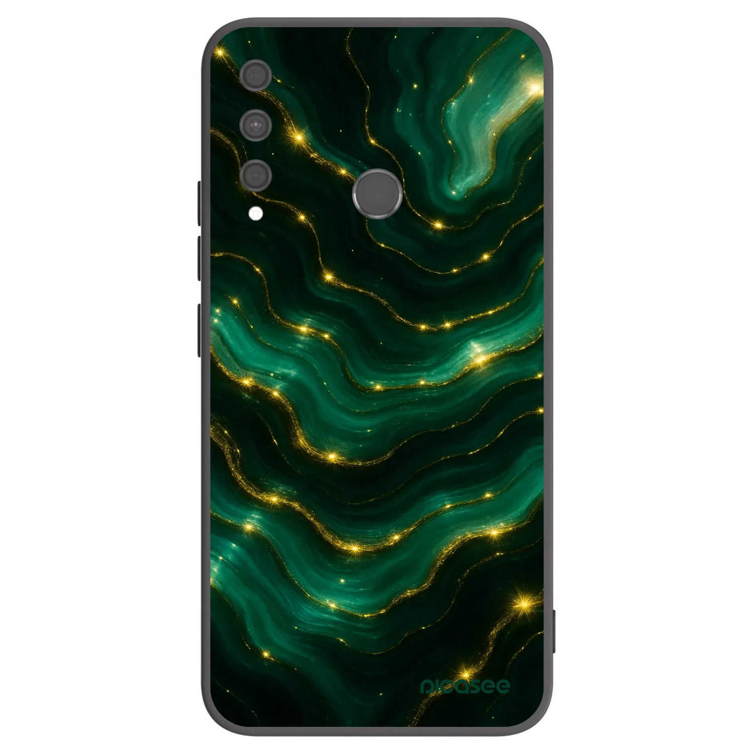 Picasee fekete szilikon tok az alábbi mobiltelefonokra Huawei P40 Lite E - Emerald