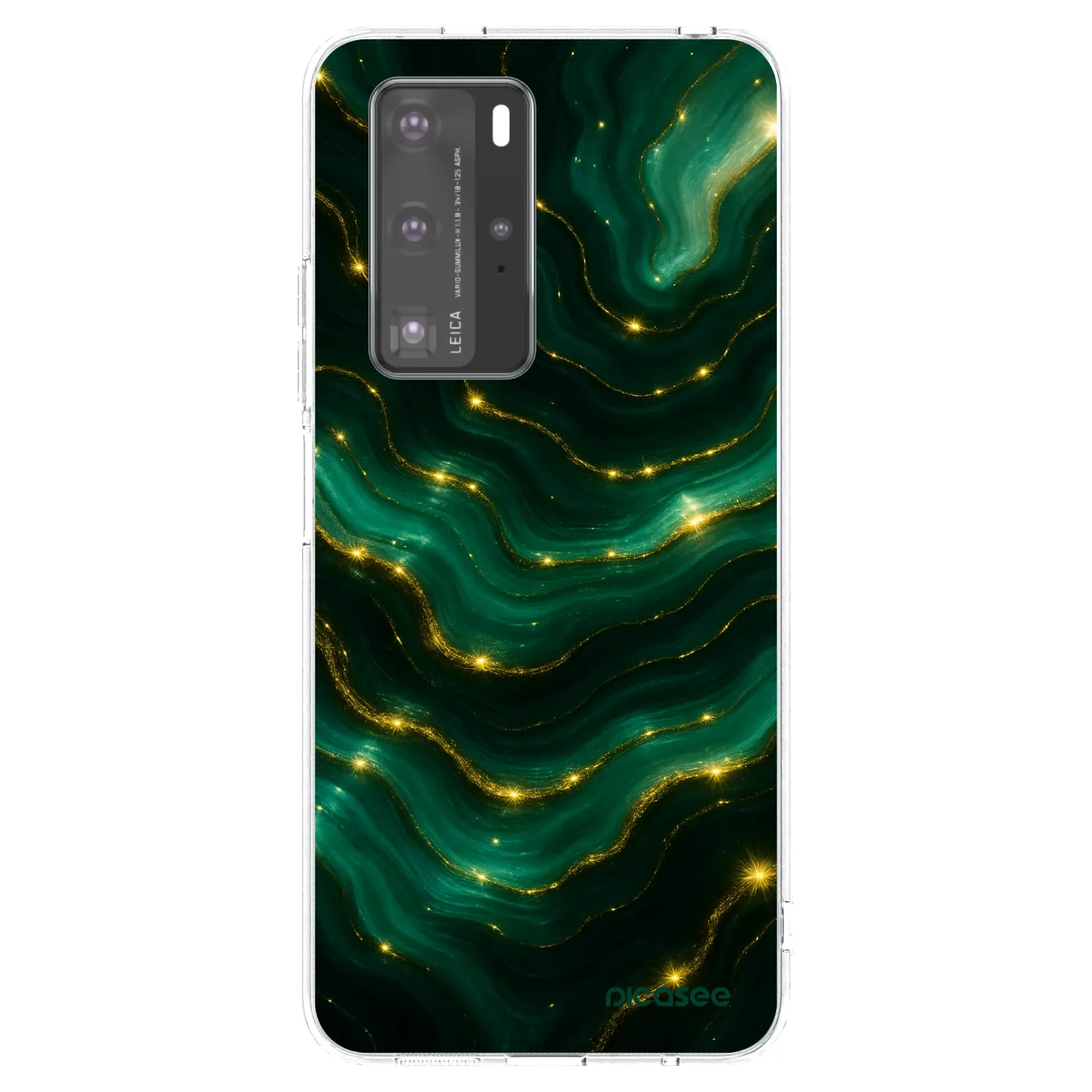 Picasee átlátszó szilikon tok az alábbi mobiltelefonokra Huawei P40 Pro - Emerald