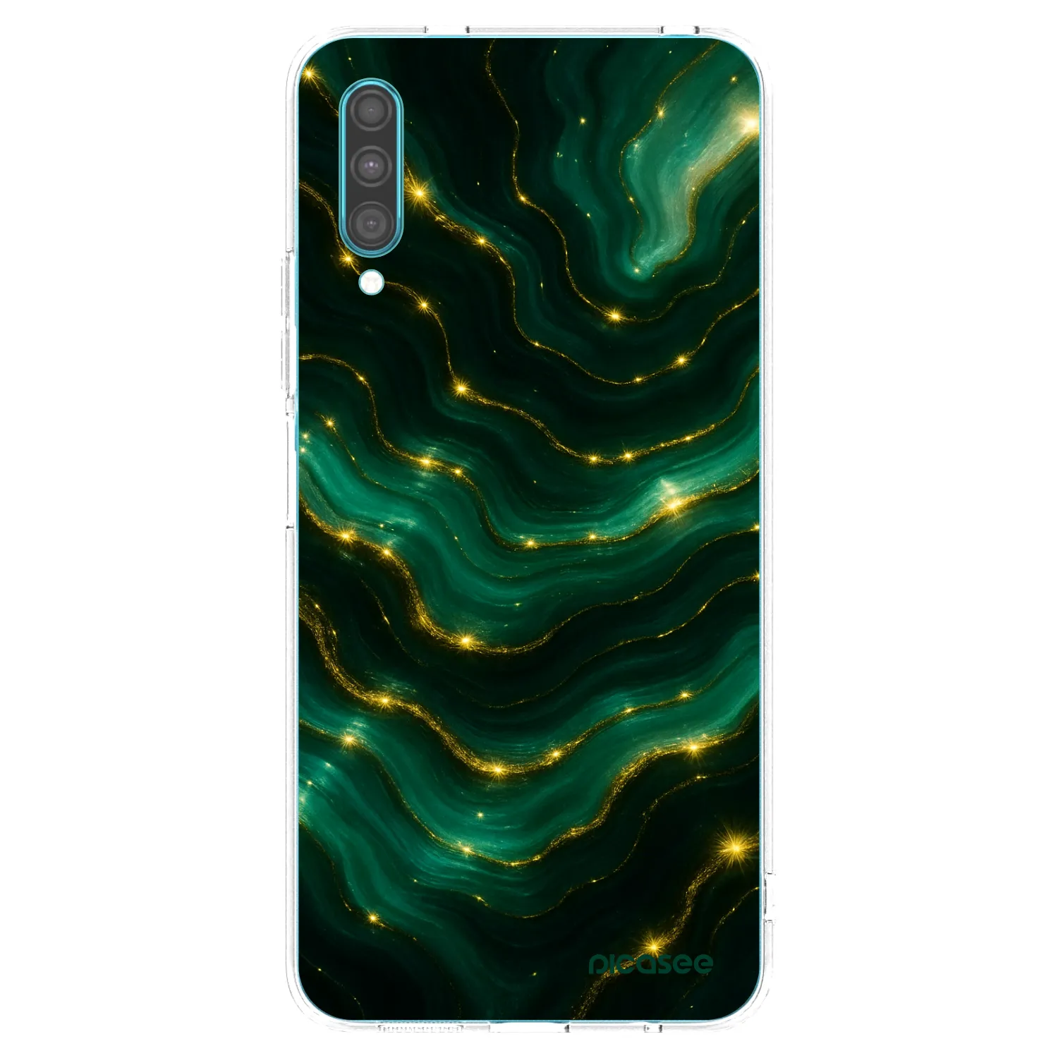 Picasee átlátszó szilikon tok az alábbi mobiltelefonokra Samsung Galaxy A30s A307F - Emerald