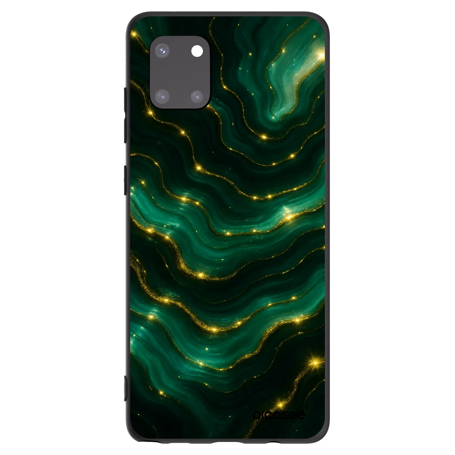 Picasee fekete szilikon tok az alábbi mobiltelefonokra Samsung Galaxy Note 10 Lite N770F - Emerald