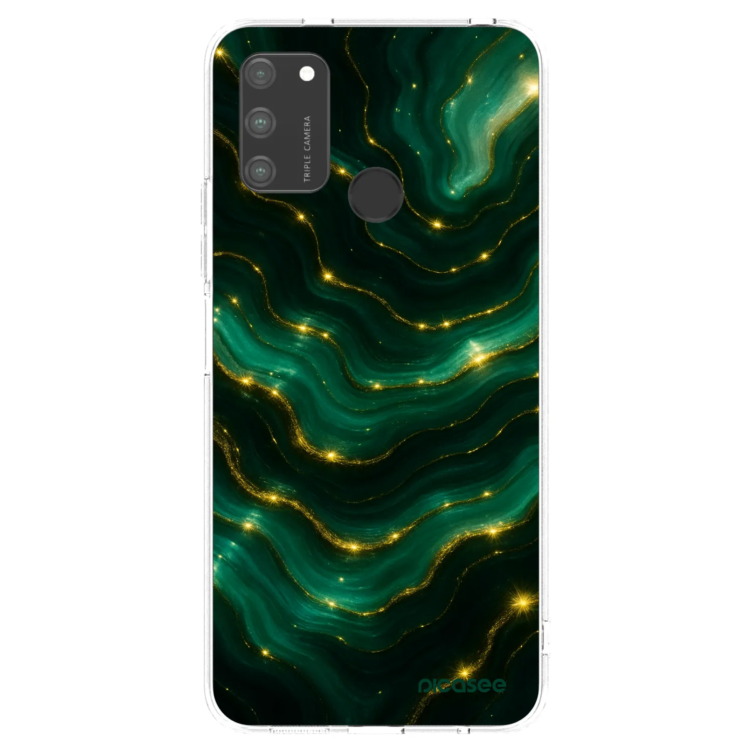 Picasee átlátszó szilikon tok az alábbi mobiltelefonokra Honor 9A - Emerald
