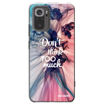 Picasee átlátszó szilikon tok az alábbi mobiltelefonokra Xiaomi Redmi Note 10 - Don't think TOO much