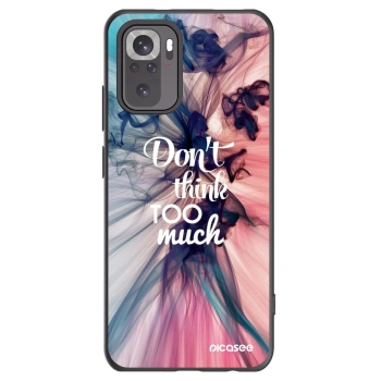 Picasee fekete szilikon tok az alábbi mobiltelefonokra Xiaomi Redmi Note 10 - Don't think TOO much