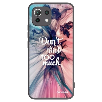 Picasee fekete szilikon tok az alábbi mobiltelefonokra Xiaomi Mi 11 Lite - Don't think TOO much