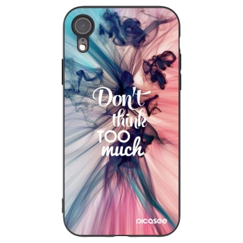 Picasee fekete szilikon tok az alábbi mobiltelefonokra Apple iPhone XR - Don't think TOO much